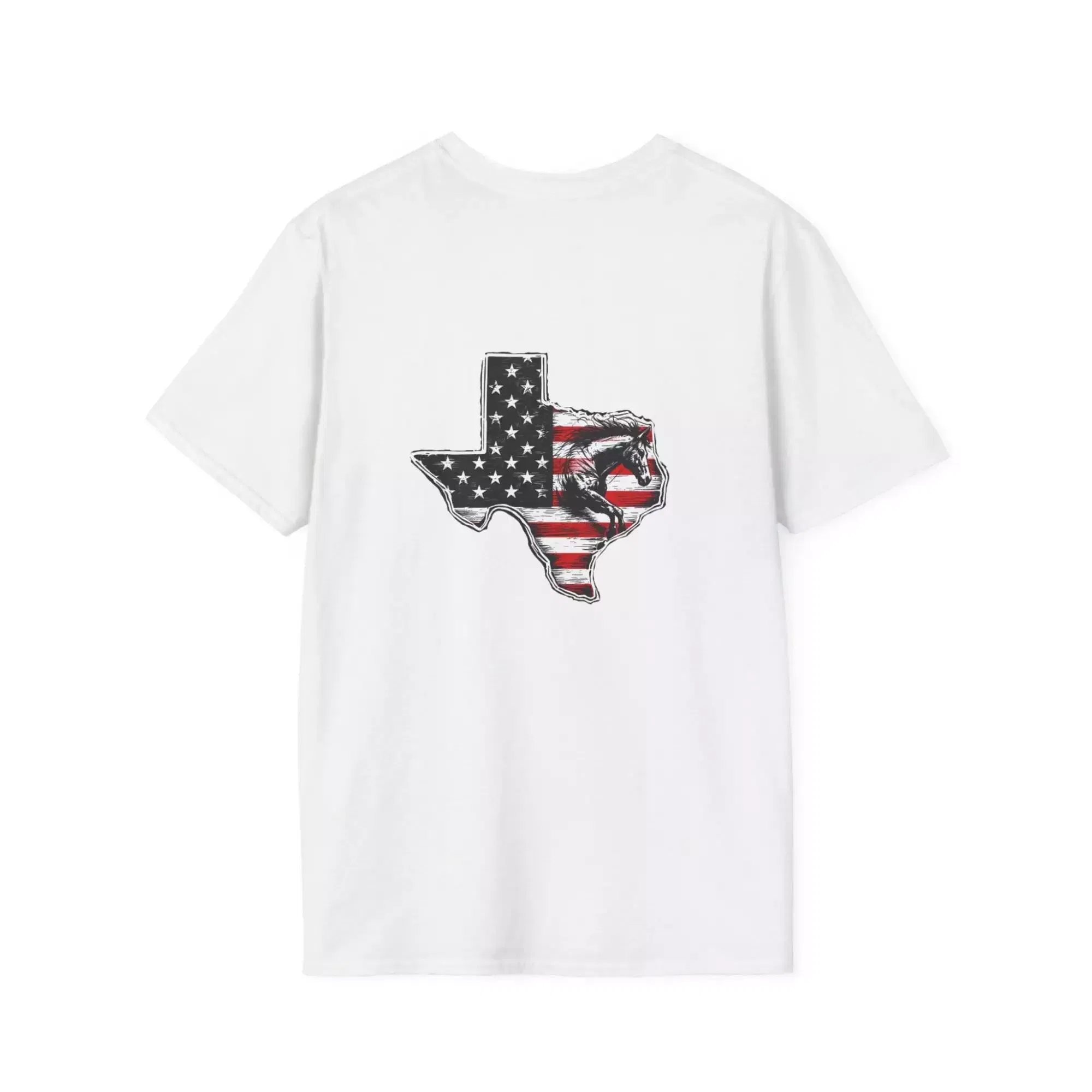 Texas Flag T-Shirt - Patriotic Bronco Design - Image 6