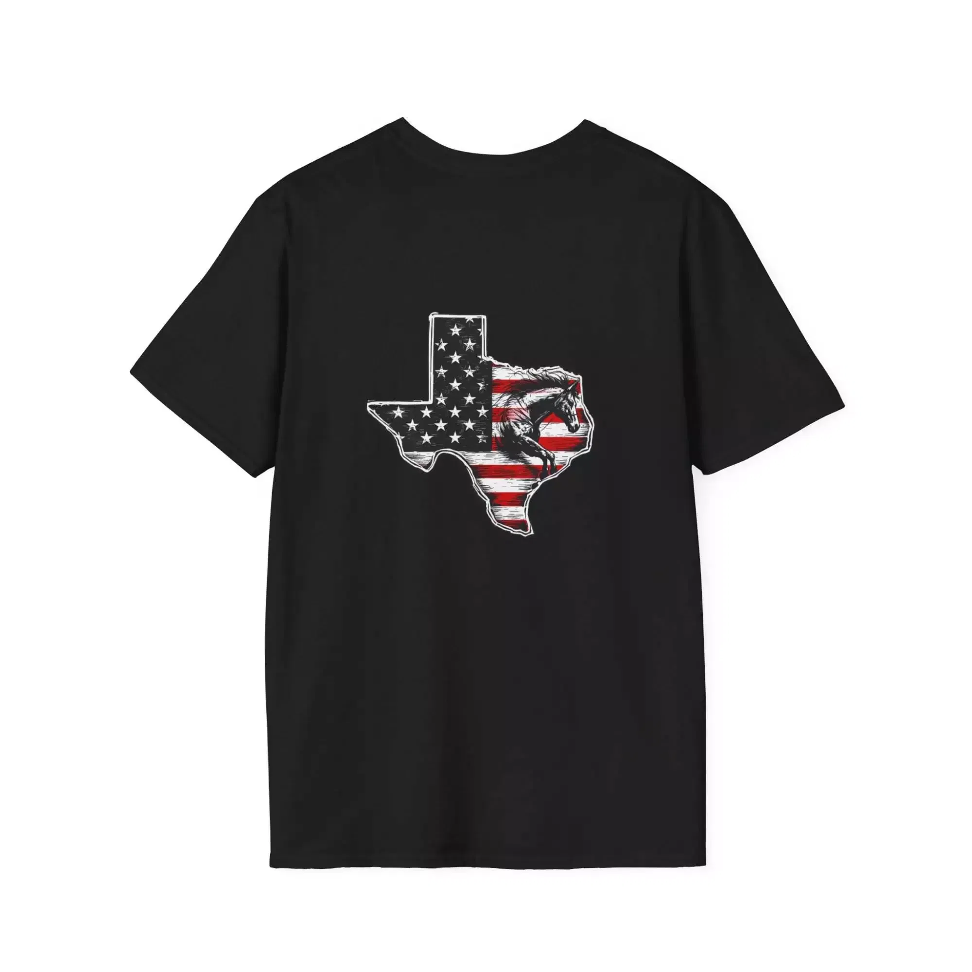 Texas Flag T-Shirt - Patriotic Bronco Design - Image 8