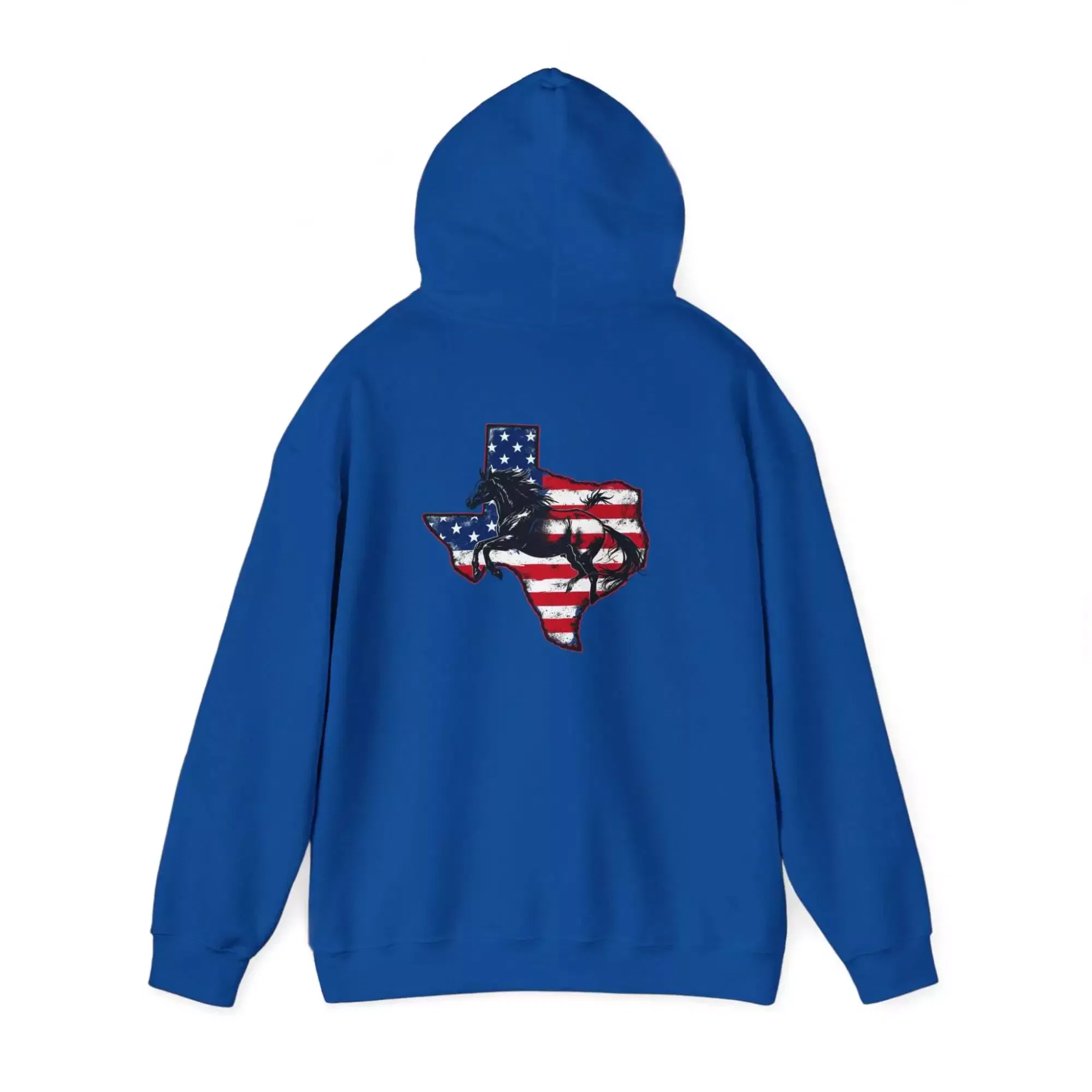 Patriotic Texas Themed Hoodie - Bronco - Lonestar State - Image 29