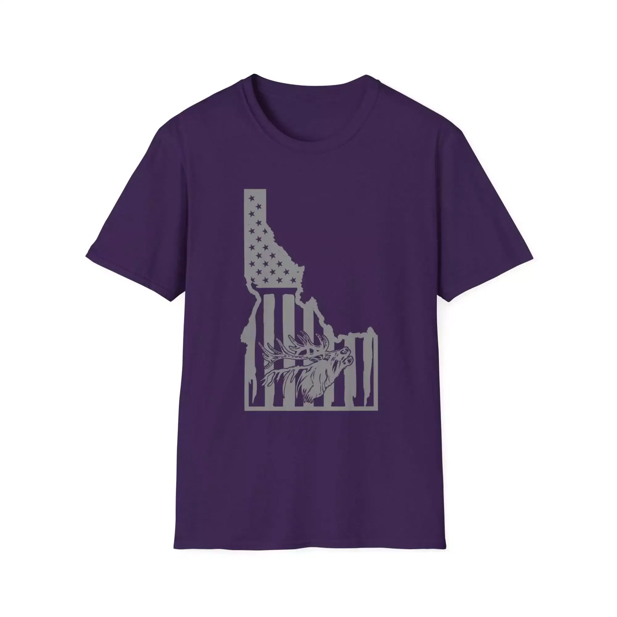 Idaho State T-Shirt, Softstyle Graphic Tee, Casual Summer Shirt, Patriotic Gift, USA Flag Apparel - Image 10