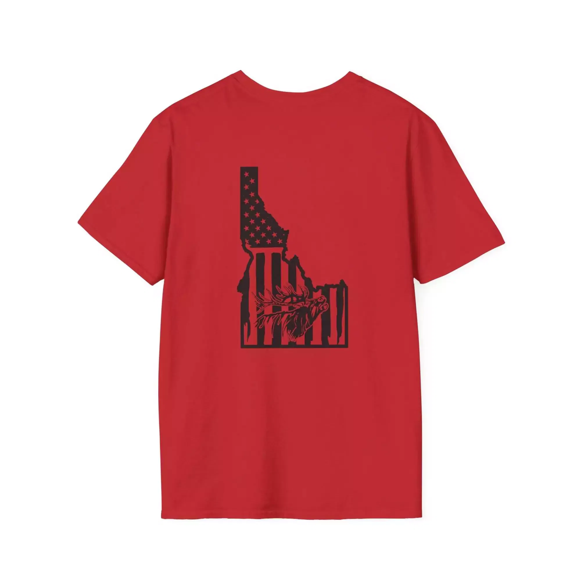 Idaho Patriotic Unisex T-Shirt - Elk Head - Hunting - Outdoors - Image 5