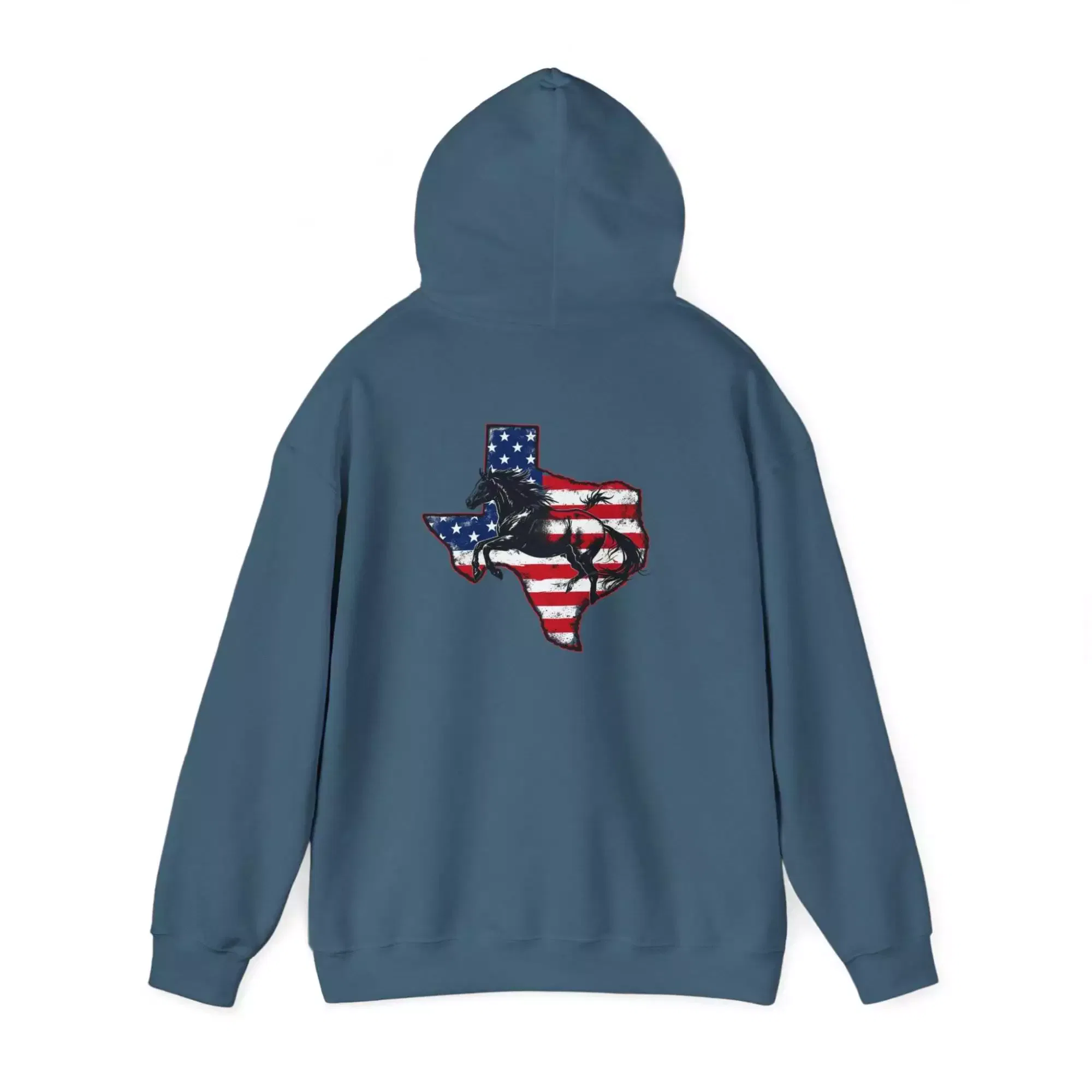 Patriotic Texas Themed Hoodie - Bronco - Lonestar State - Image 25