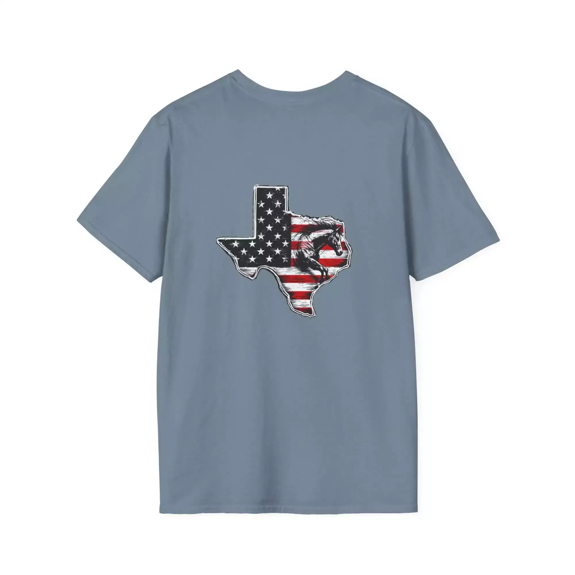 Texas Flag T-Shirt - Patriotic Bronco Design - Image 18