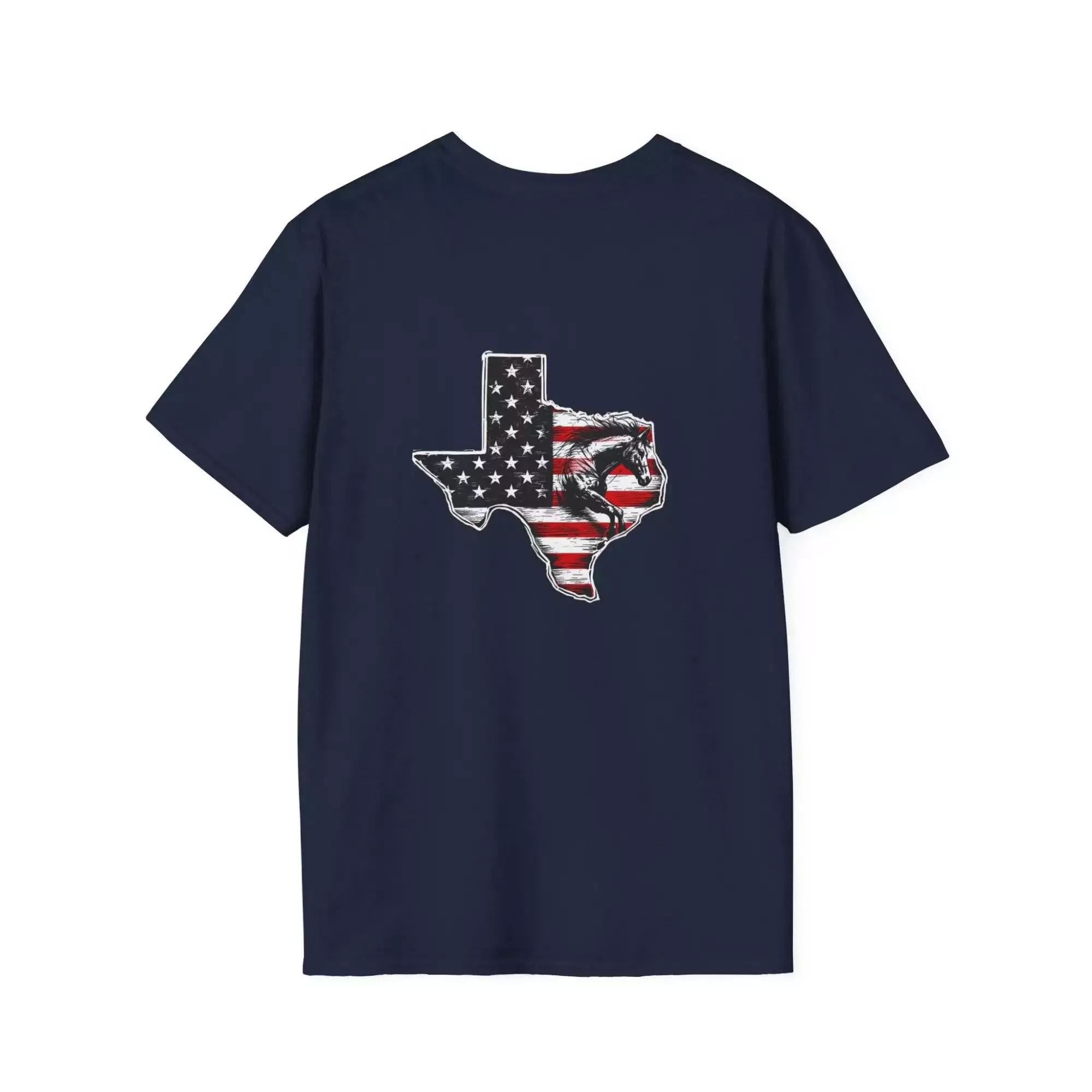 Texas Flag T-Shirt - Patriotic Bronco Design - Image 24