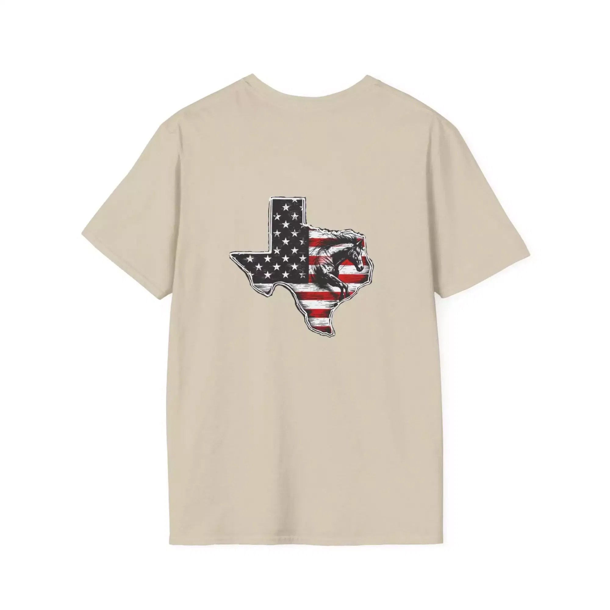 Texas Flag T-Shirt - Patriotic Bronco Design - Image 10