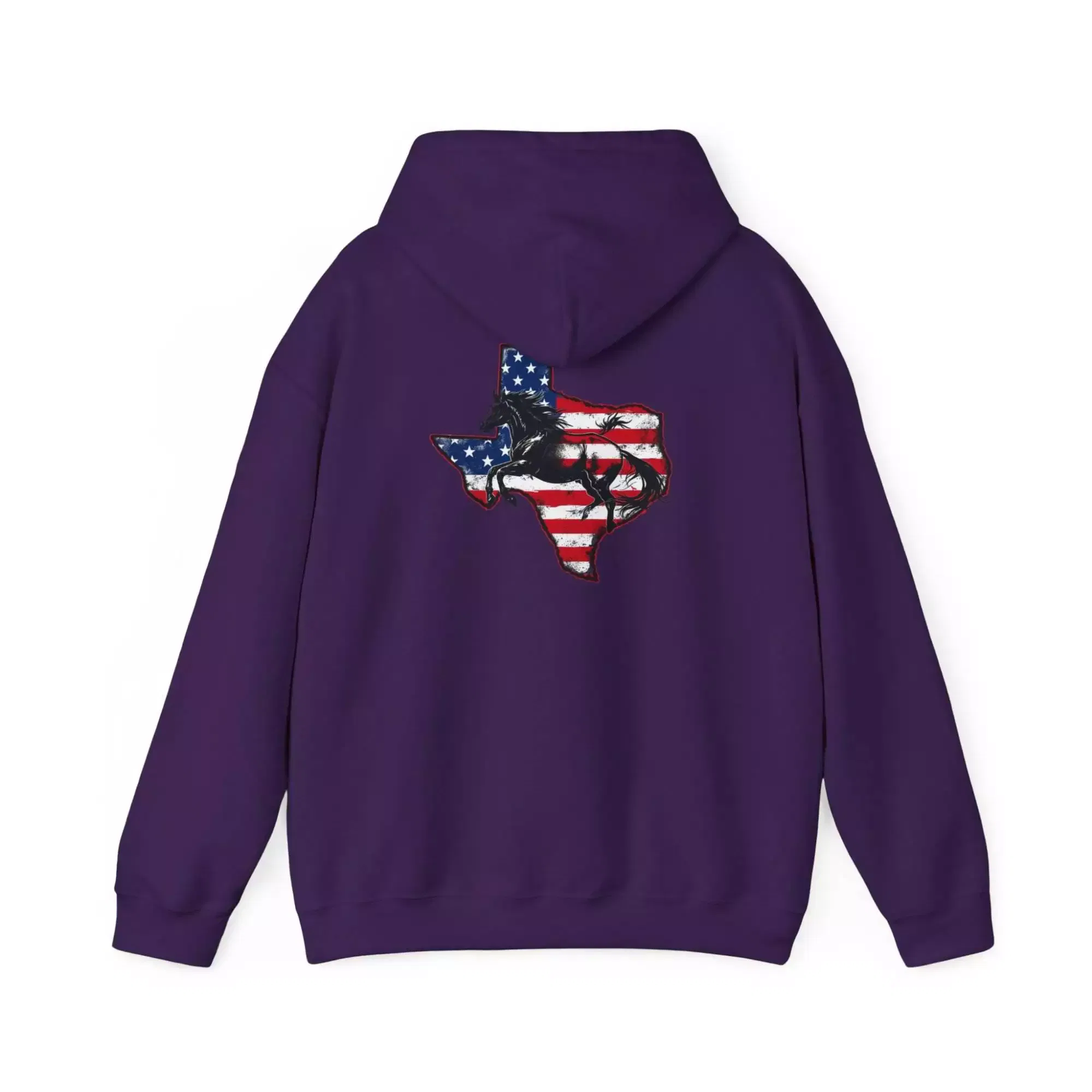 Patriotic Texas Themed Hoodie - Bronco - Lonestar State - Image 18
