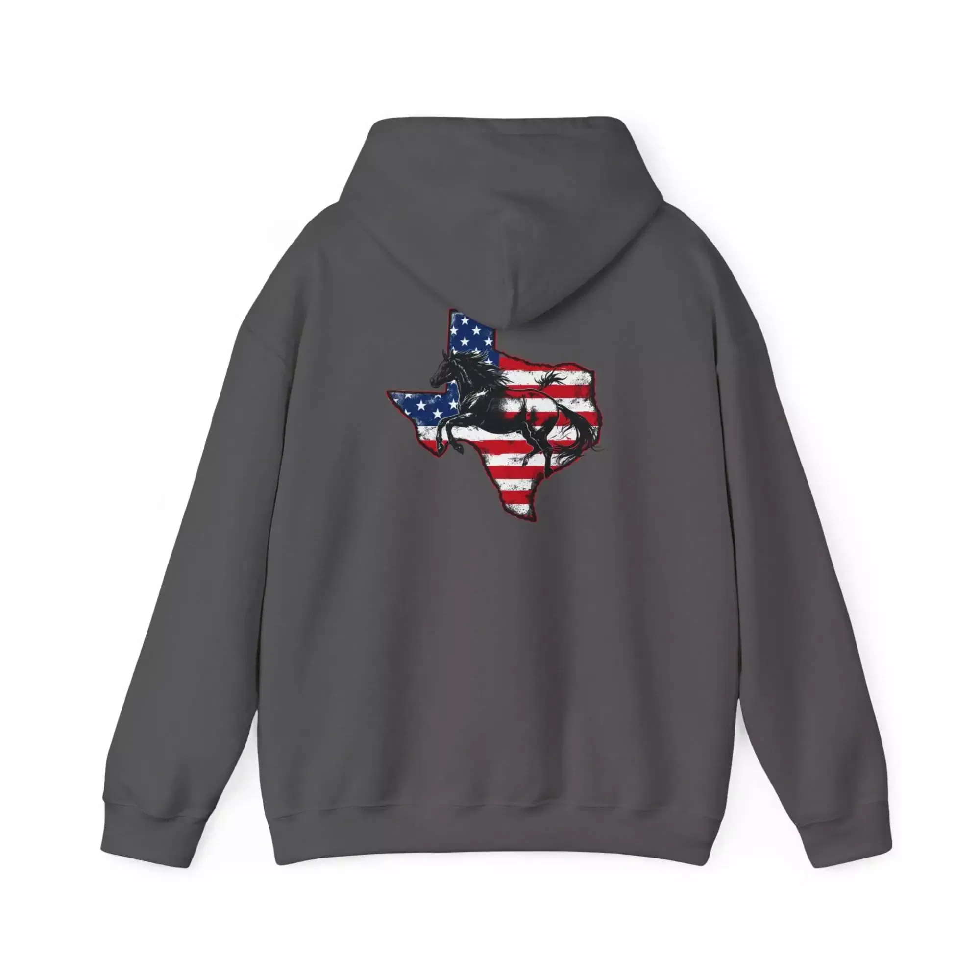 Patriotic Texas Themed Hoodie - Bronco - Lonestar State - Image 14