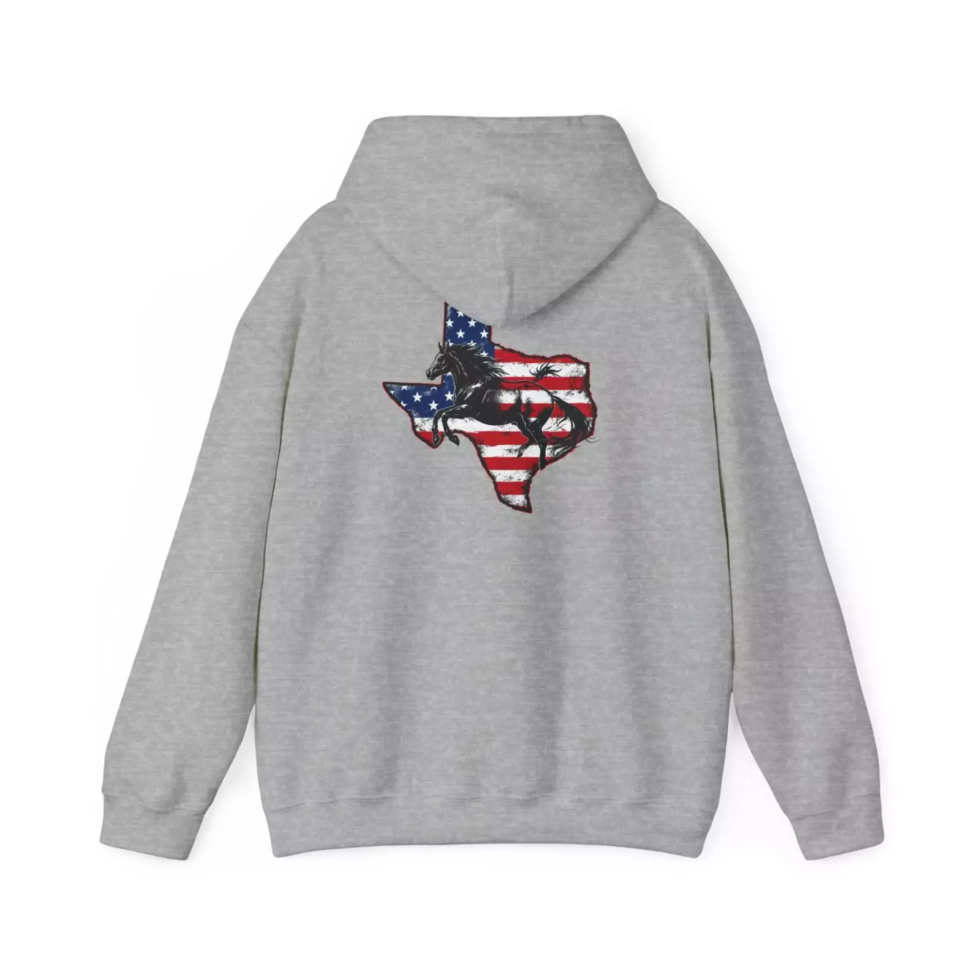 Patriotic Texas Themed Hoodie - Bronco - Lonestar State - Image 6