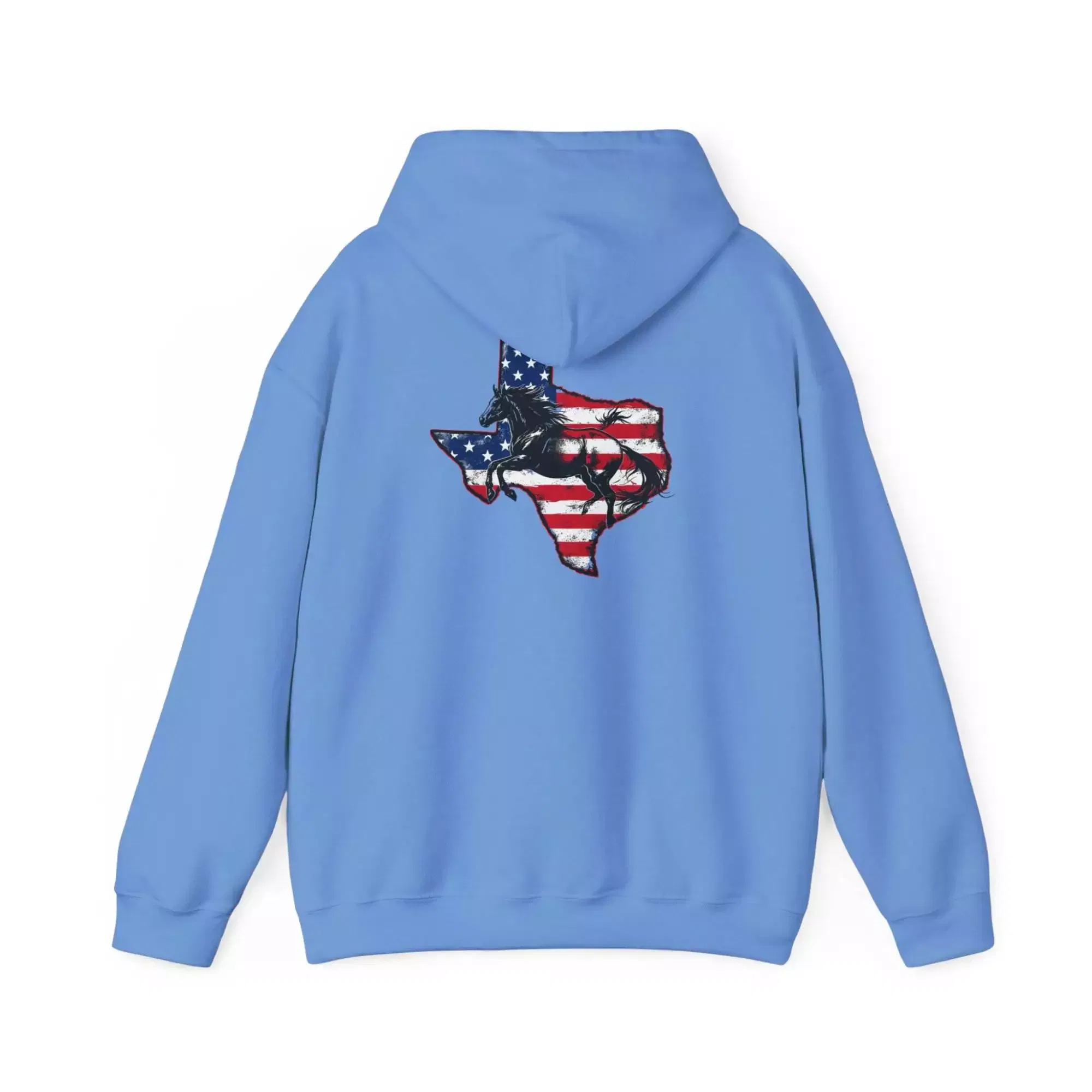 Patriotic Texas Themed Hoodie - Bronco - Lonestar State - Image 12