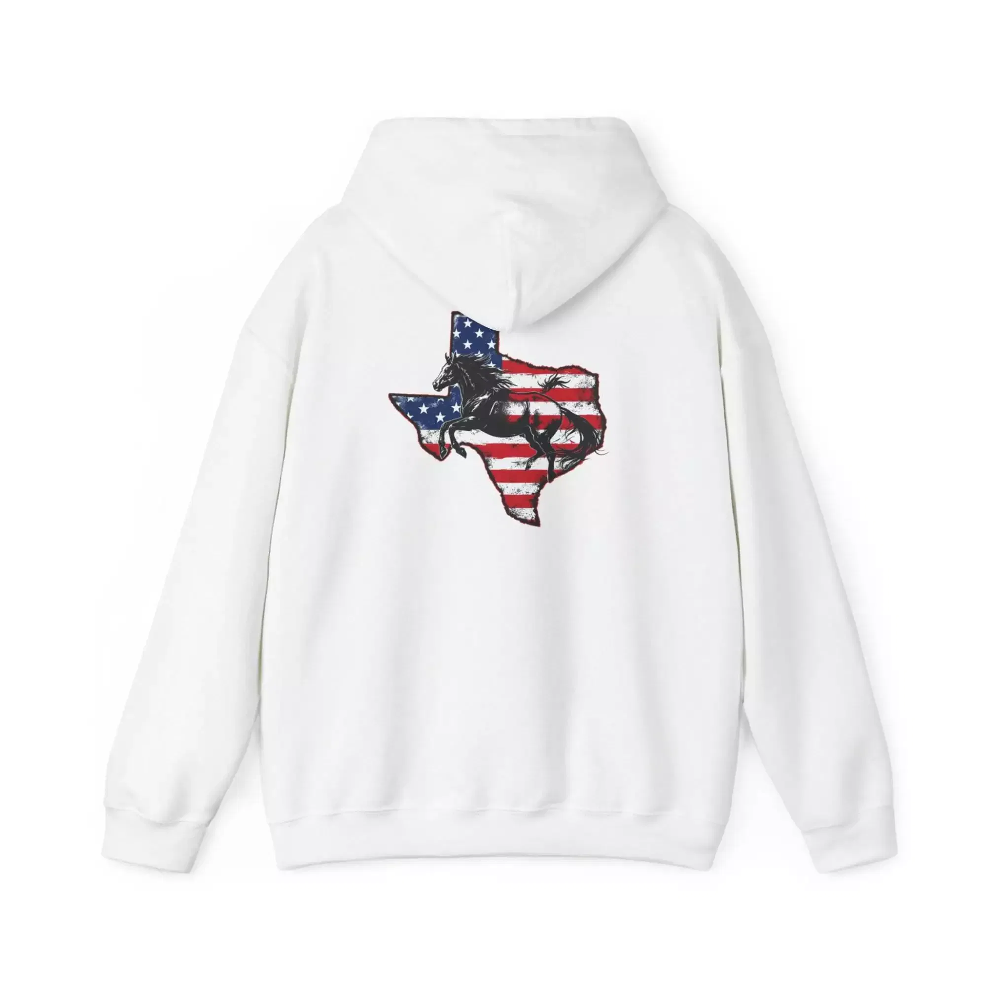 Patriotic Texas Themed Hoodie - Bronco - Lonestar State - Image 4