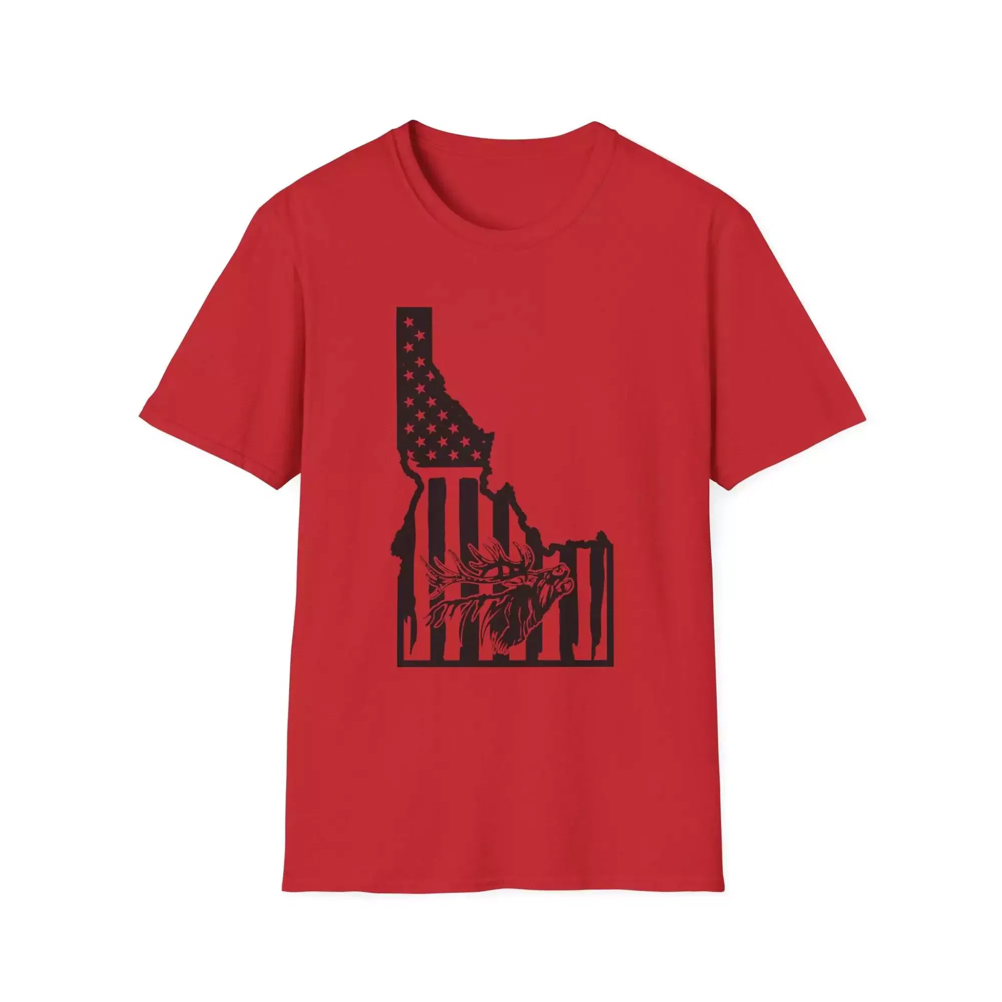 Idaho State T-Shirt, Softstyle Graphic Tee, Casual Summer Shirt, Patriotic Gift, USA Flag Apparel - Image 11