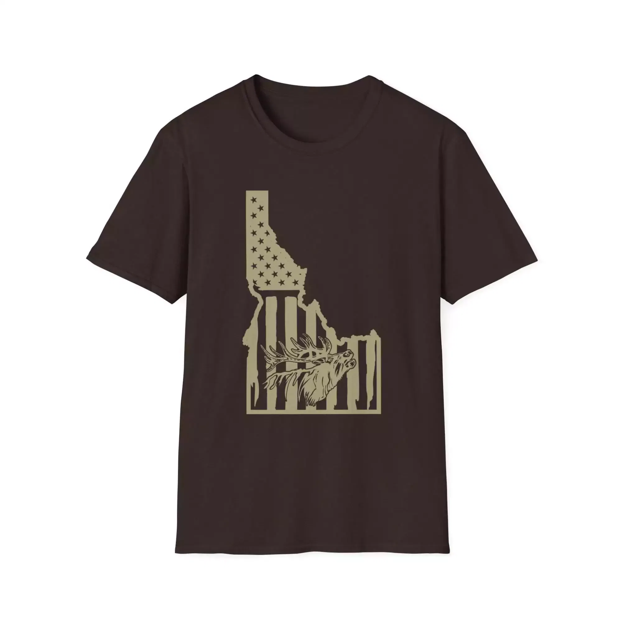 Idaho State T-Shirt, Softstyle Graphic Tee, Casual Summer Shirt, Patriotic Gift, USA Flag Apparel - Image 5