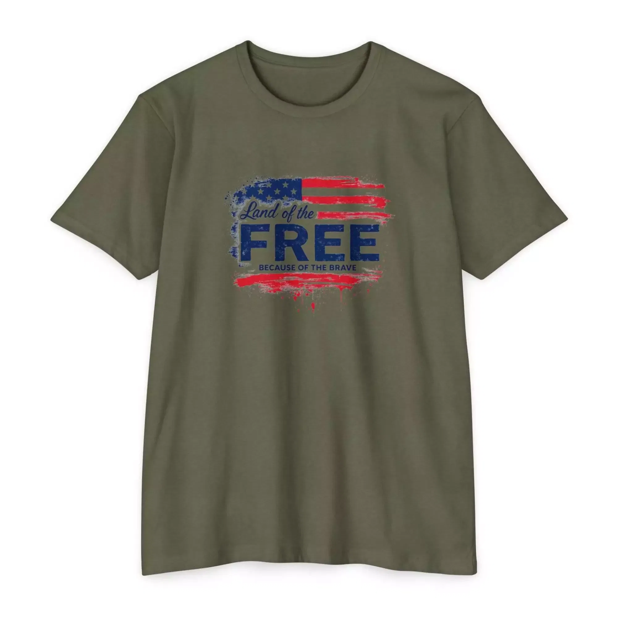 Patriotic Graphic Tee, USA Pride Shirt, Land of the Free T-Shirt, Independence Day Gift, Casual Summer Wear - Image 3
