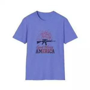 Patriotic T-Shirt – God Bless America – 4th of July Tee