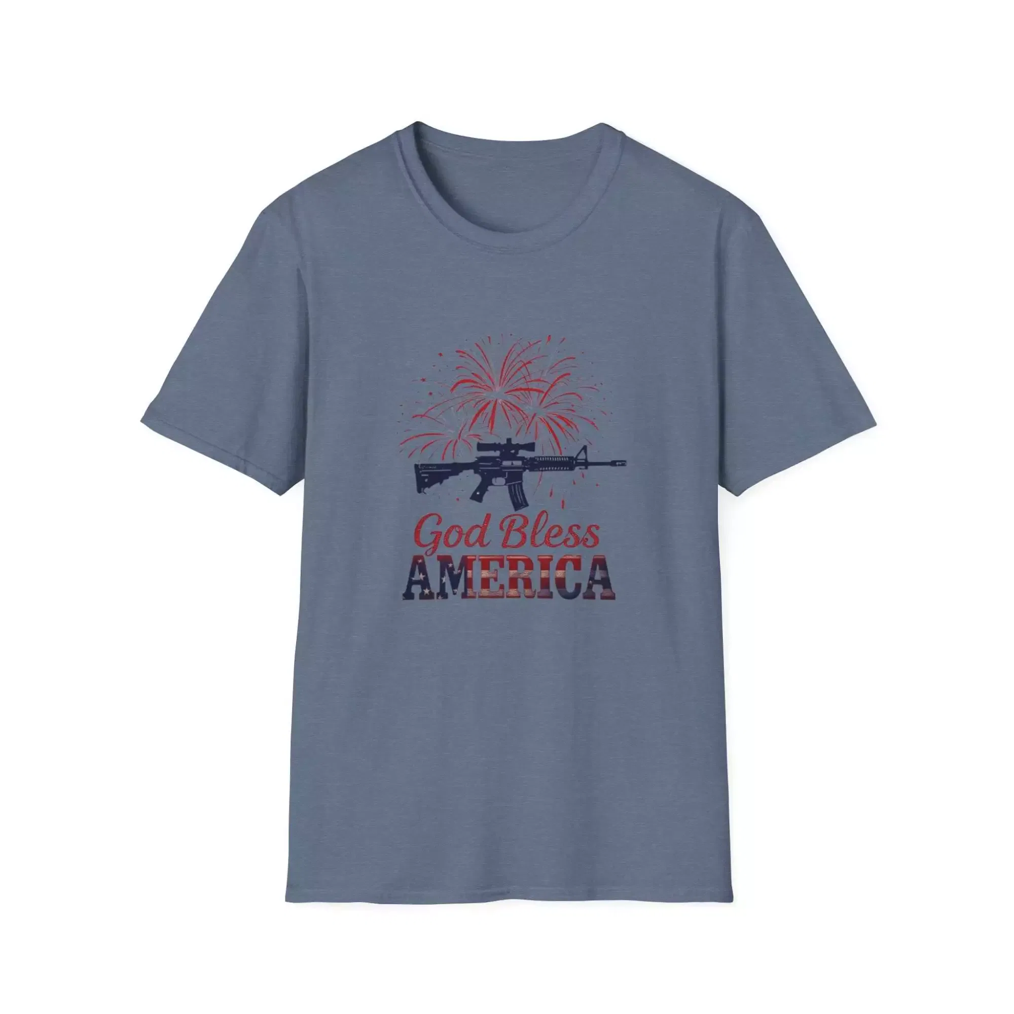 Patriotic T-Shirt - God Bless America - 4th of July Tee - Image 8