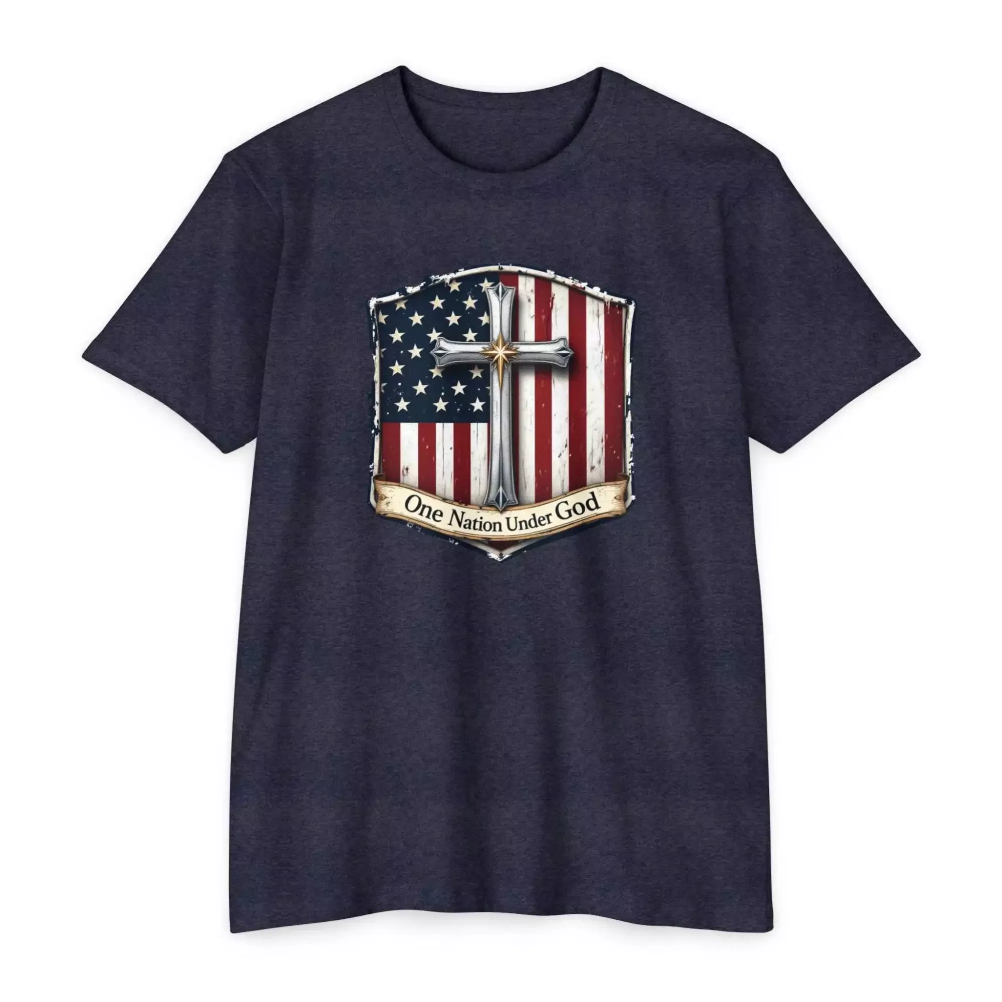 Patriotic Faith T-Shirt, Unisex Tee, Casual Wear, Christian Apparel, Memorial Day Gift, 4th of July Shirt, Everyday Comfort - Image 9