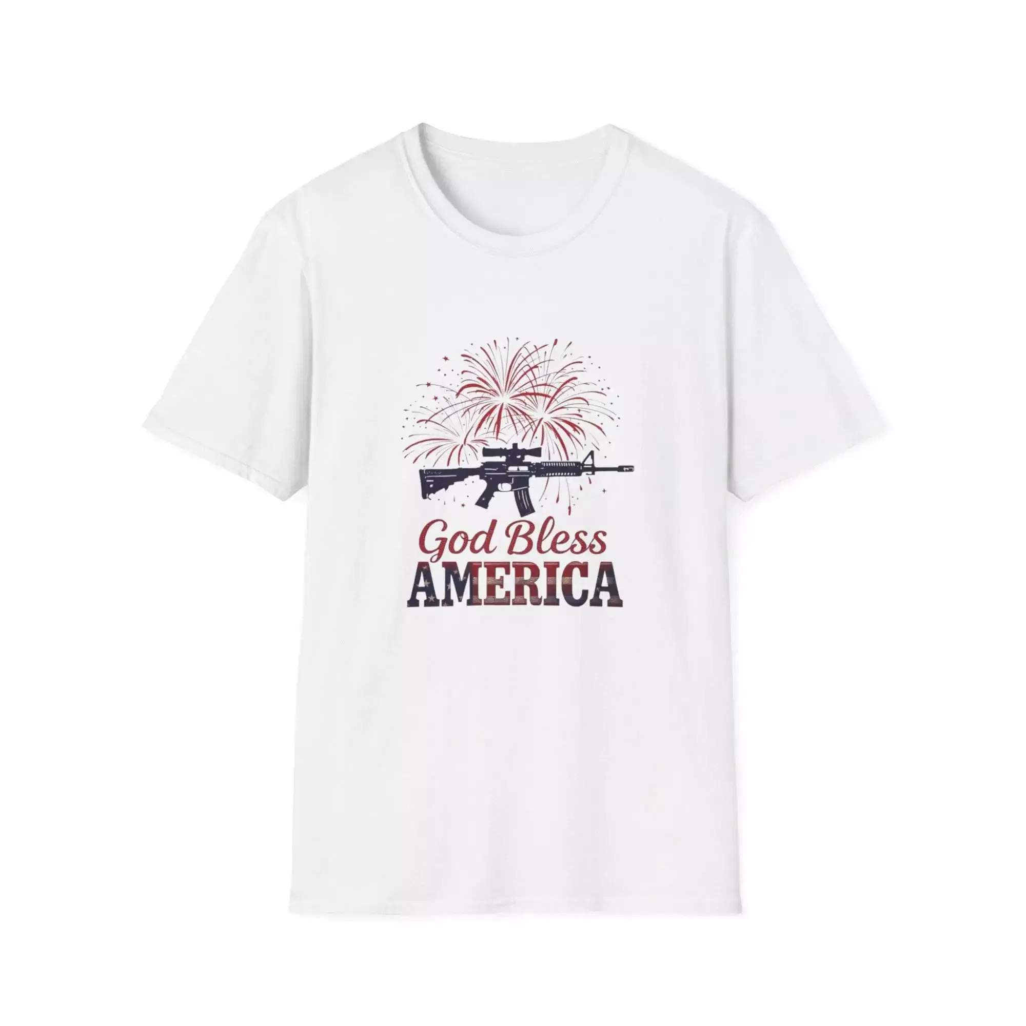 Patriotic T-Shirt - God Bless America - 4th of July Tee - Image 4