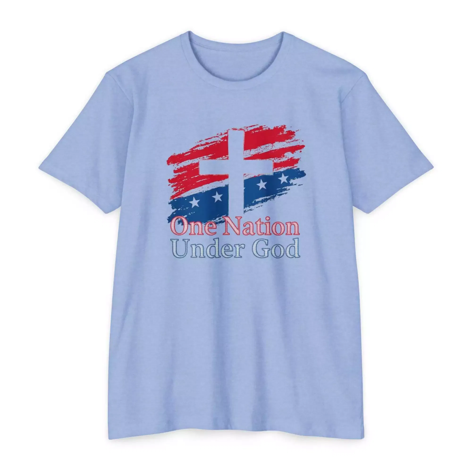 Faith-Inspired Unisex T-Shirt, One Nation Under God Tee, Inspirational Graphic Tee, Patriotic T-Shirt, Casual Everyday Wear, Gift Idea - Image 7