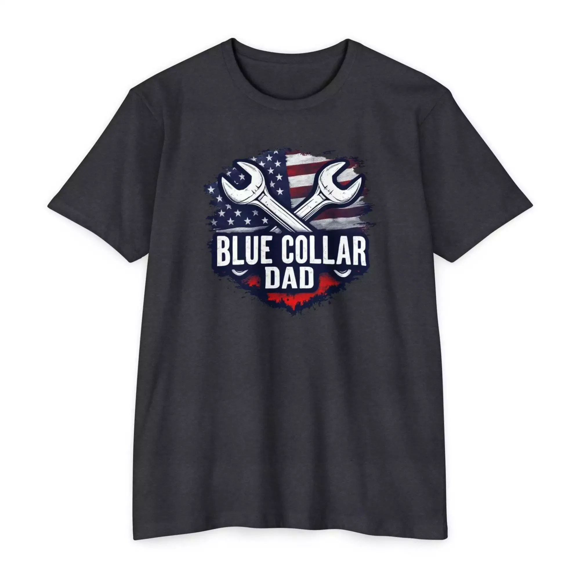 Blue Collar Dad T-Shirt, Unisex Workwear Tee, Father's Day Gift, Patriotic Shirt, Dad Life Apparel - Image 13