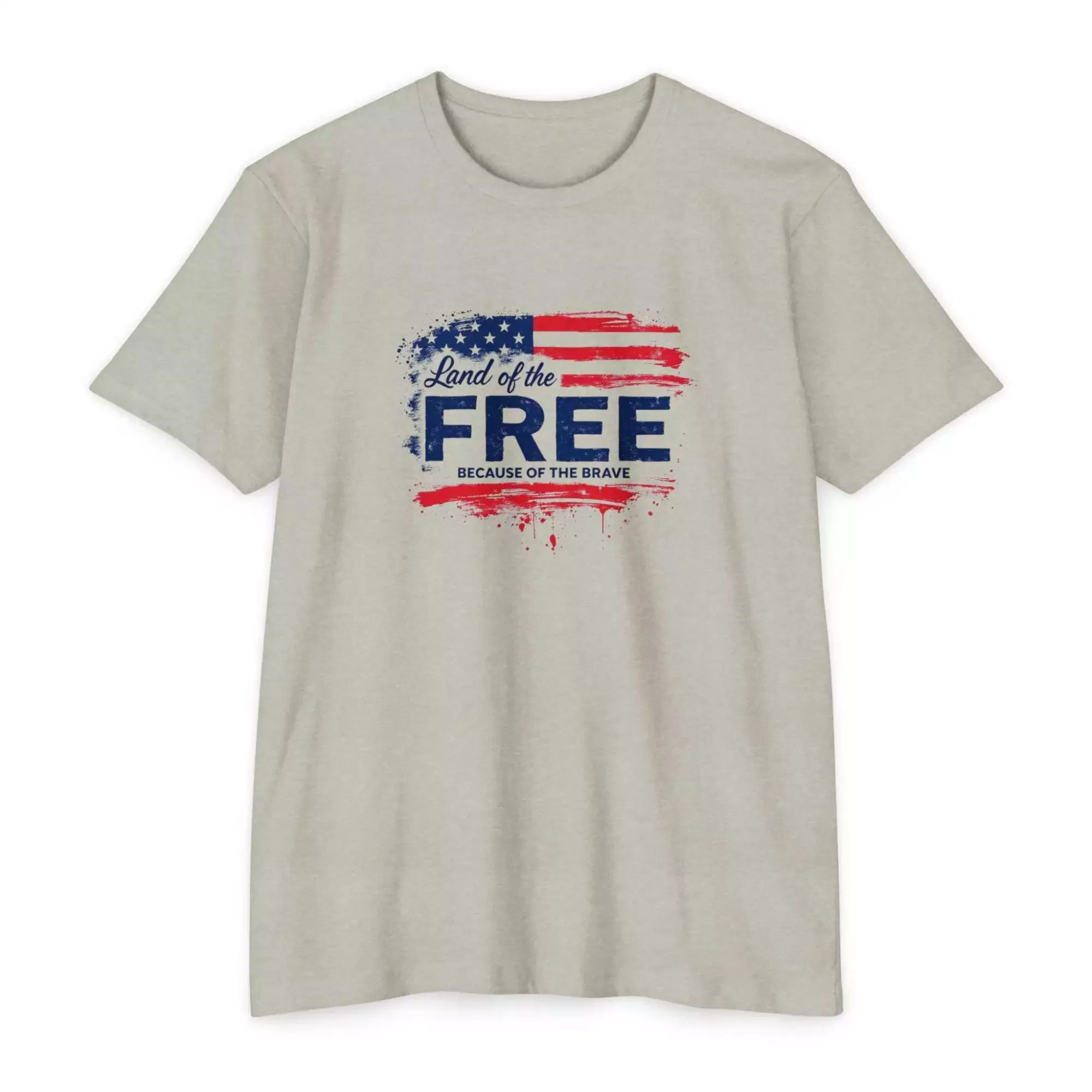 Patriotic Graphic Tee, USA Pride Shirt, Land of the Free T-Shirt, Independence Day Gift, Casual Summer Wear - Image 2