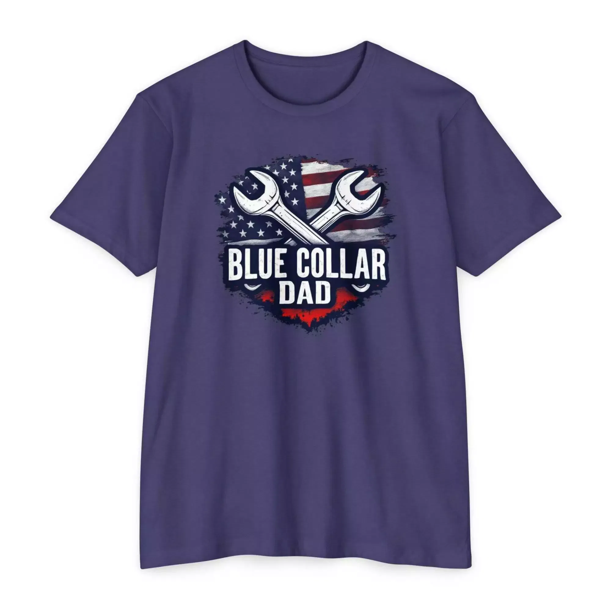 Blue Collar Dad T-Shirt, Unisex Workwear Tee, Father's Day Gift, Patriotic Shirt, Dad Life Apparel - Image 11