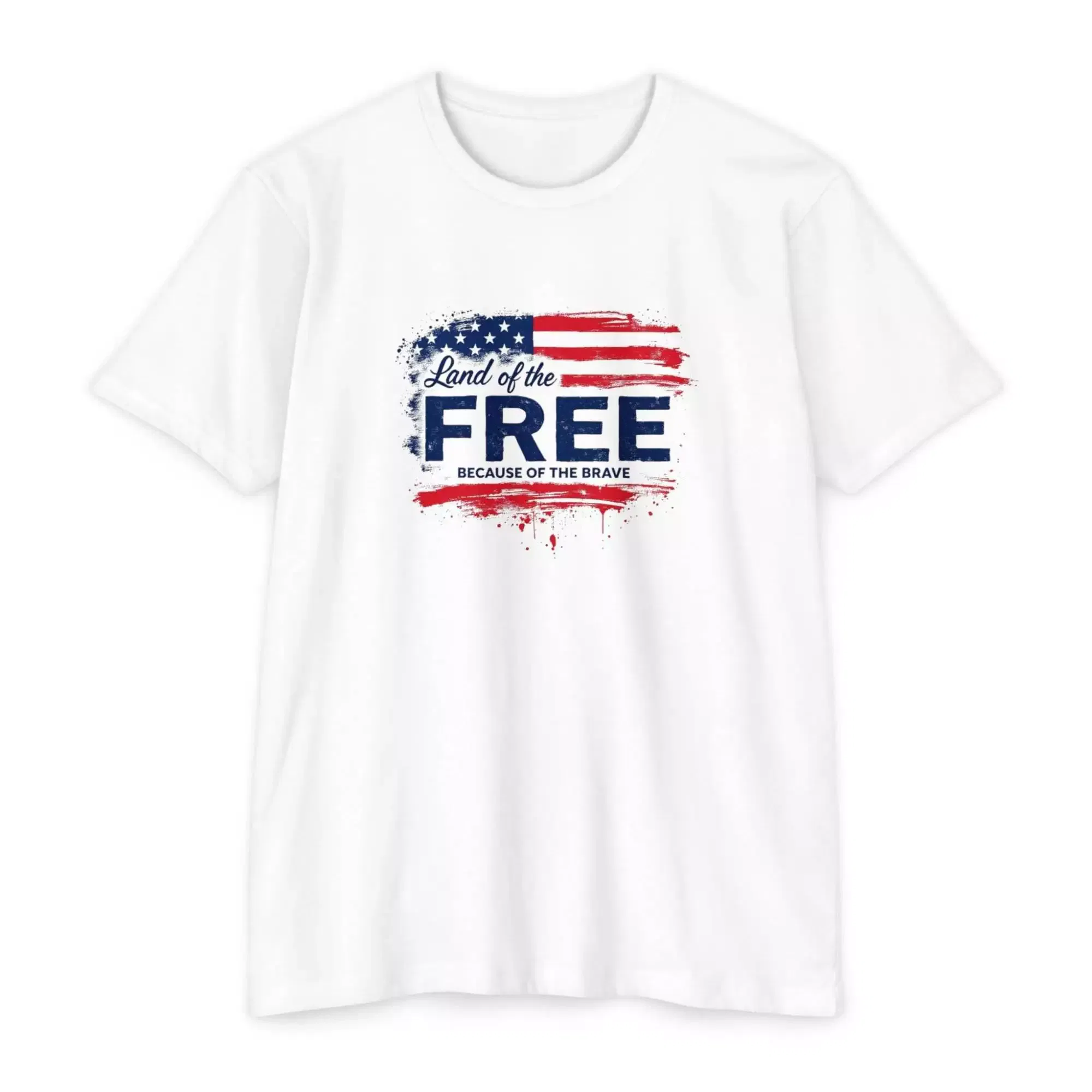 Patriotic Graphic Tee, USA Pride Shirt, Land of the Free T-Shirt, Independence Day Gift, Casual Summer Wear - Image 5