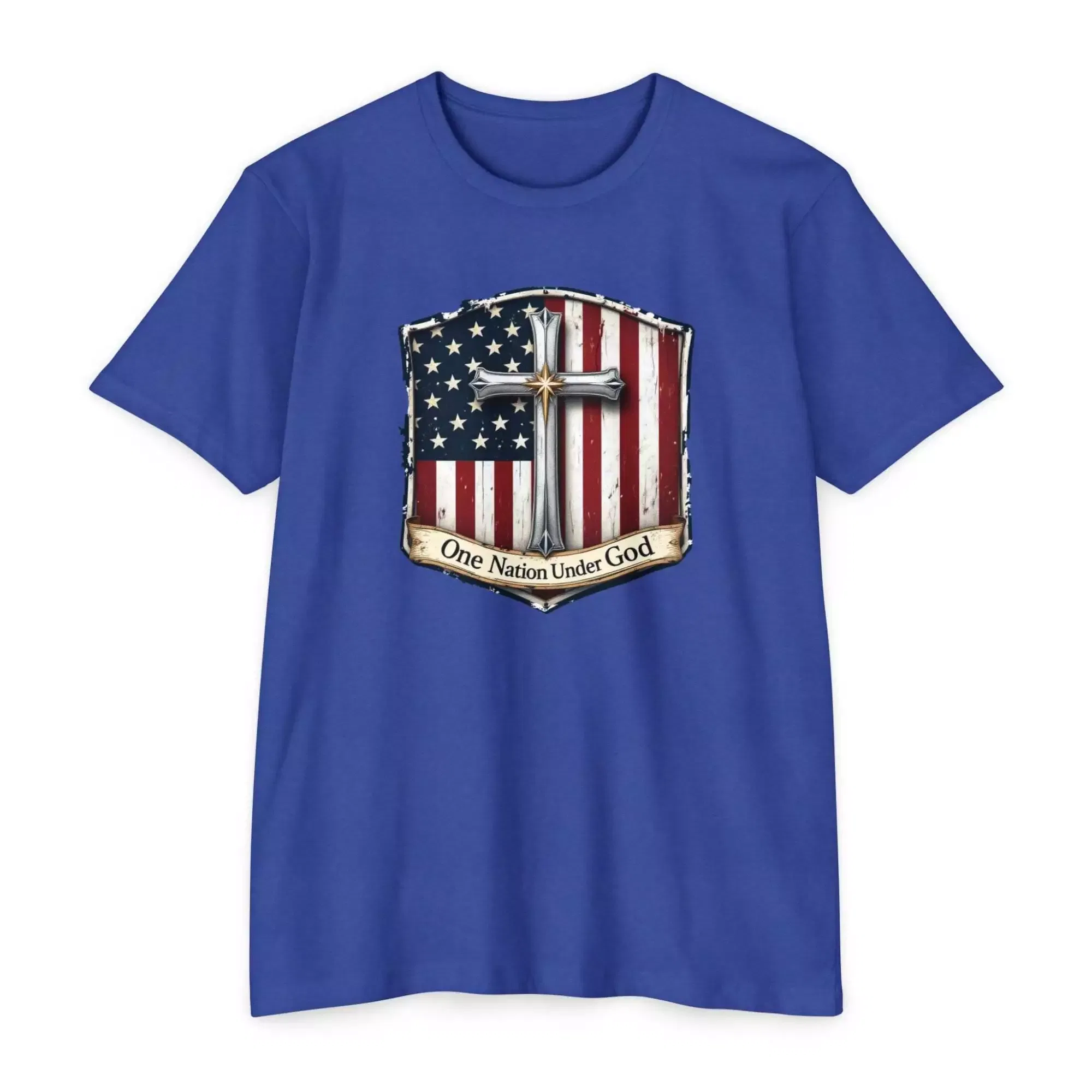 Patriotic Faith T-Shirt, Unisex Tee, Casual Wear, Christian Apparel, Memorial Day Gift, 4th of July Shirt, Everyday Comfort - Image 7