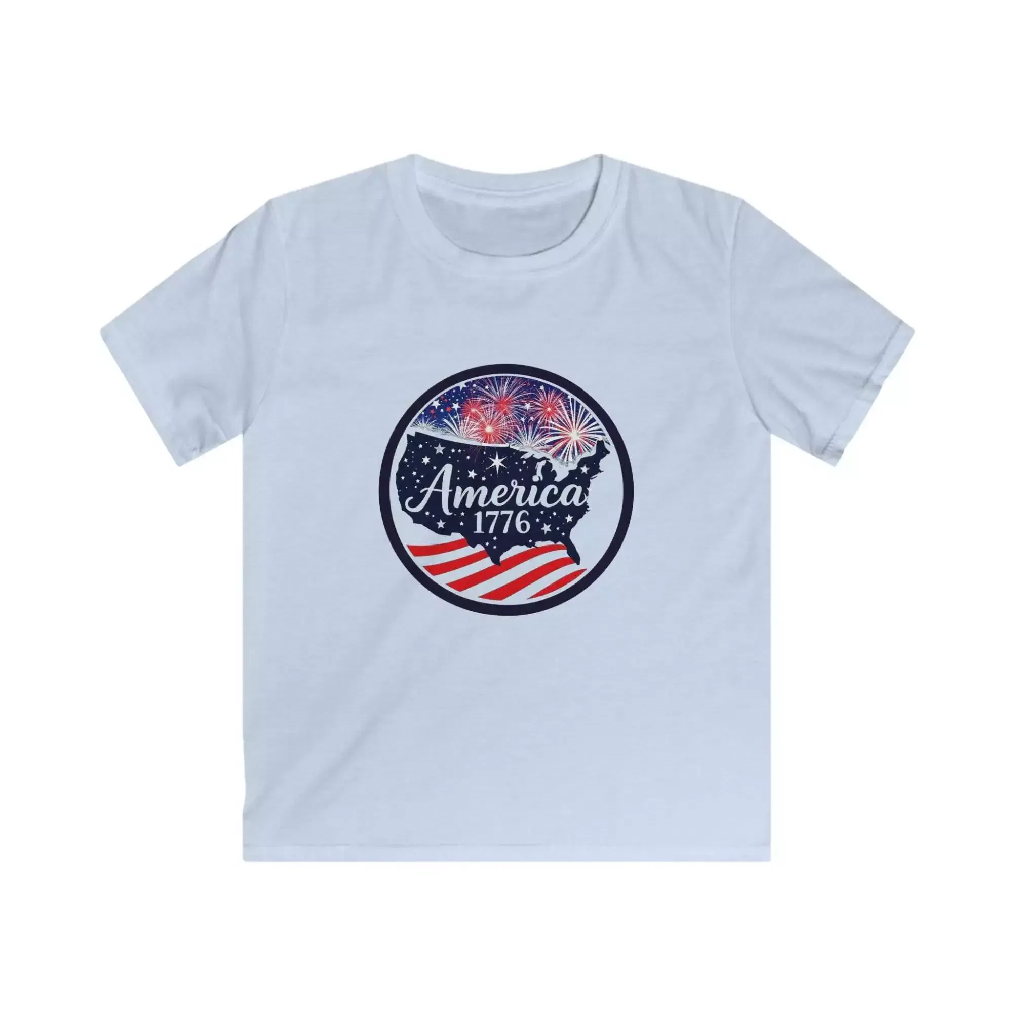 Kids Independence Day Tee, 4th of July Shirt, Patriotic Kids Apparel, Fireworks T-Shirt, USA Celebration Top - Image 3