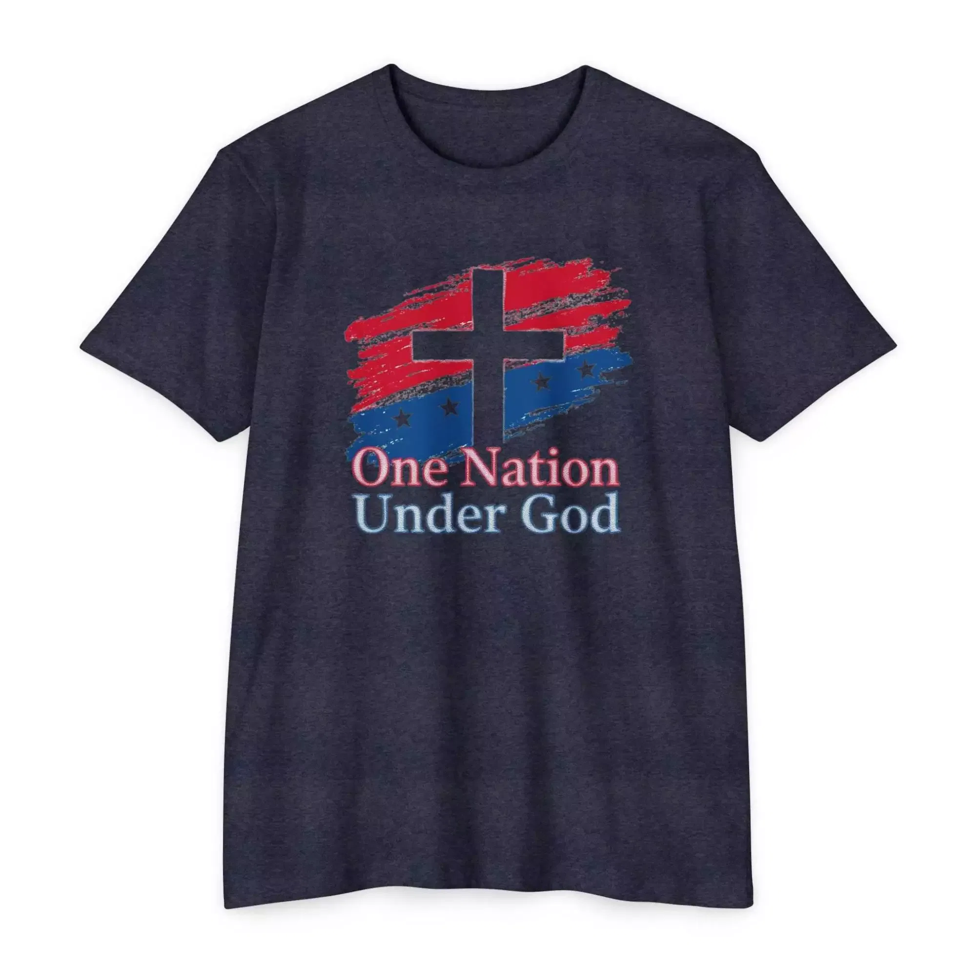 Faith-Inspired Unisex T-Shirt, One Nation Under God Tee, Inspirational Graphic Tee, Patriotic T-Shirt, Casual Everyday Wear, Gift Idea - Image 9