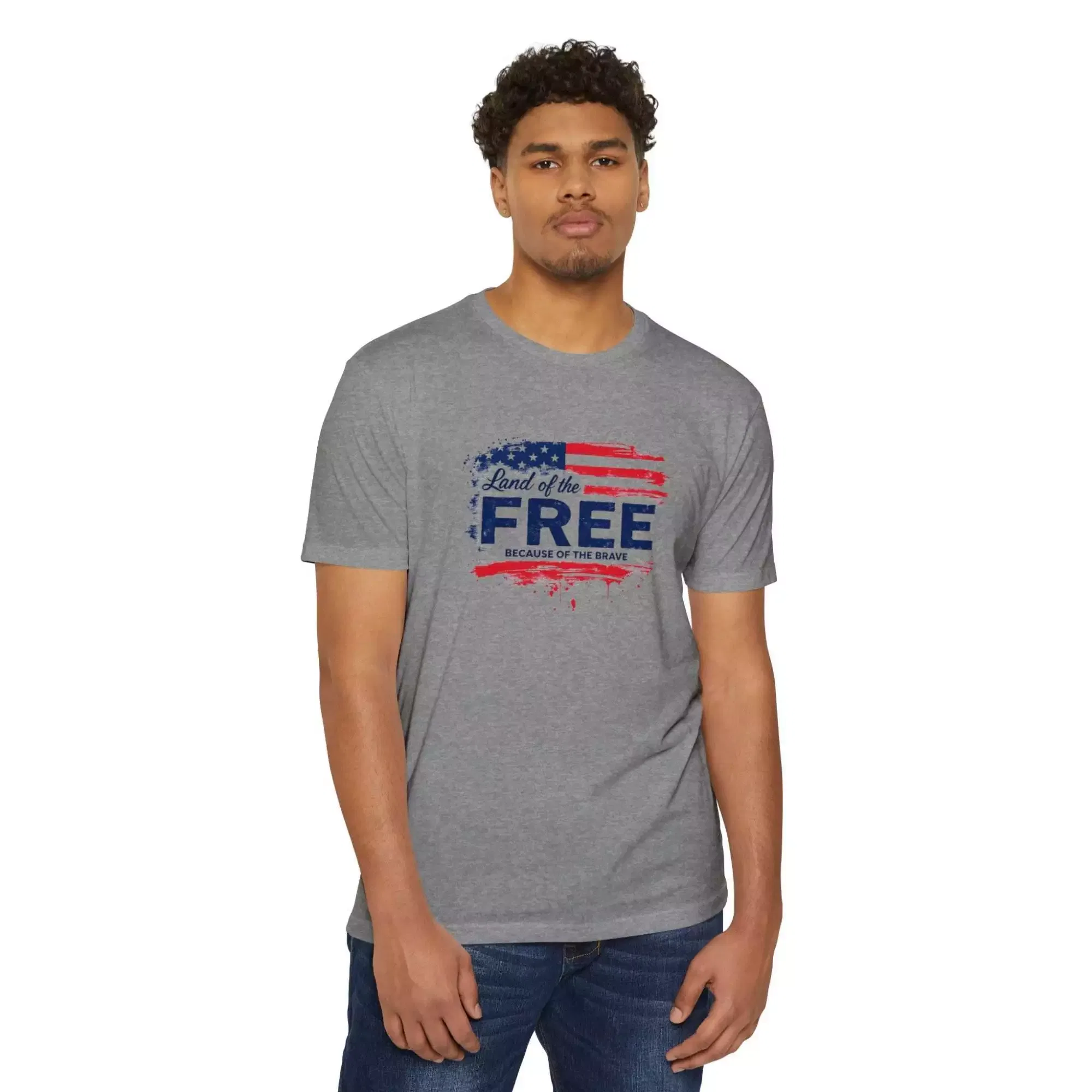 Patriotic Graphic Tee, USA Pride Shirt, Land of the Free T-Shirt, Independence Day Gift, Casual Summer Wear - Image 10