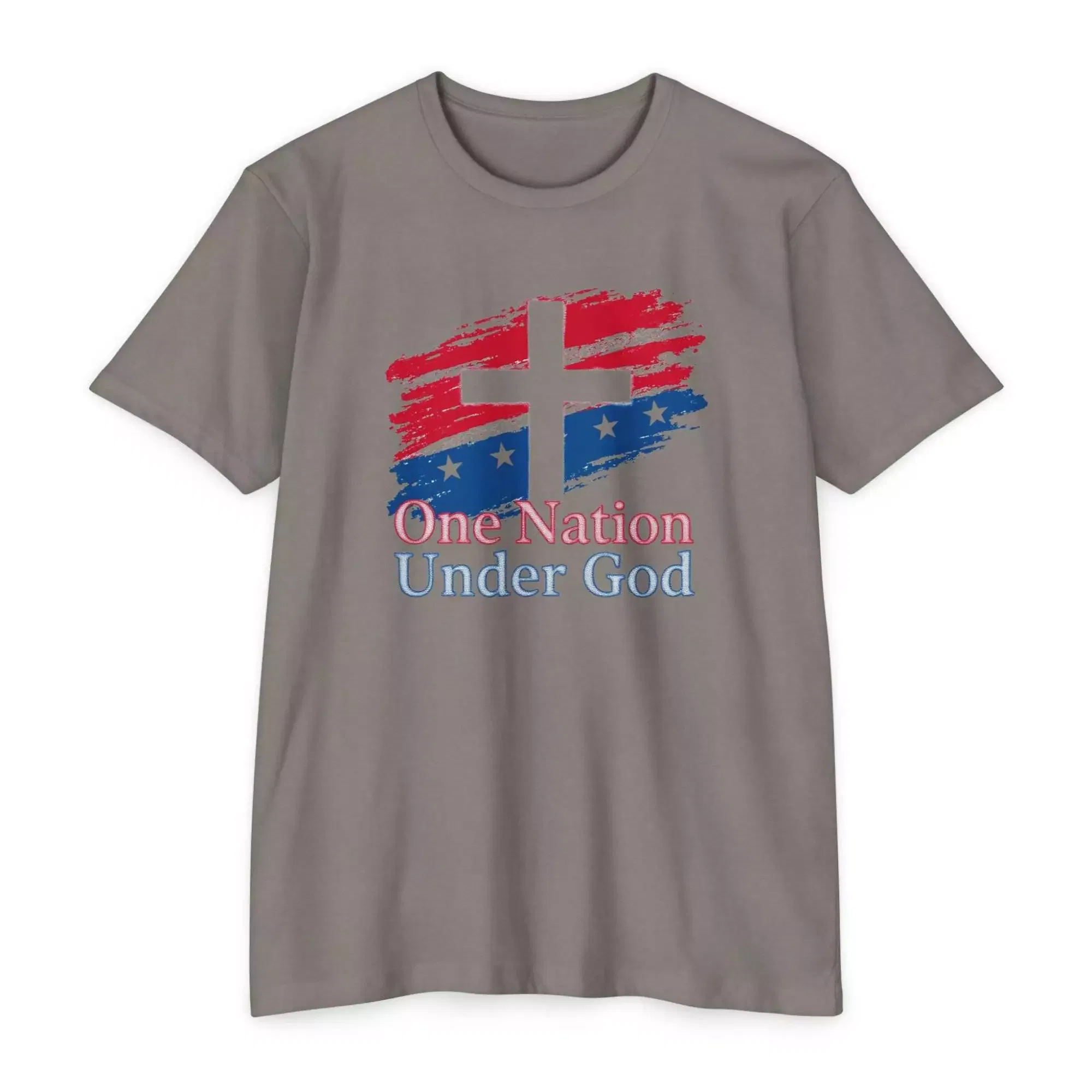 Faith-Inspired Unisex T-Shirt, One Nation Under God Tee, Inspirational Graphic Tee, Patriotic T-Shirt, Casual Everyday Wear, Gift Idea - Image 3