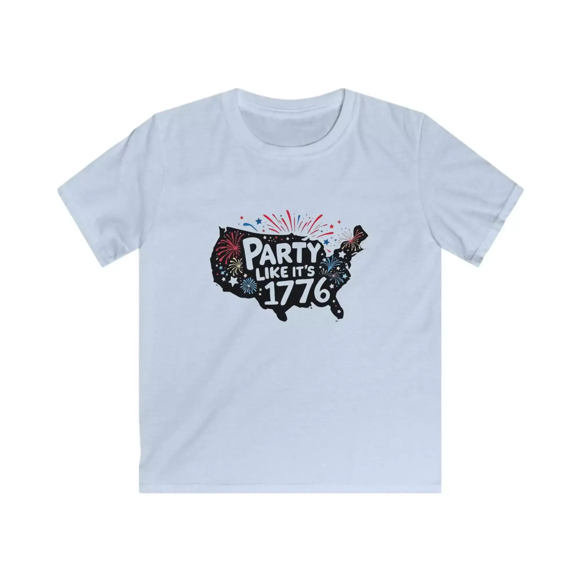 Kids Fourth of July Tee, Boys Girls Summer Shirt, Fireworks Celebration Top, Patriotic Party Clothing, Gift for Independence Day - Image 3