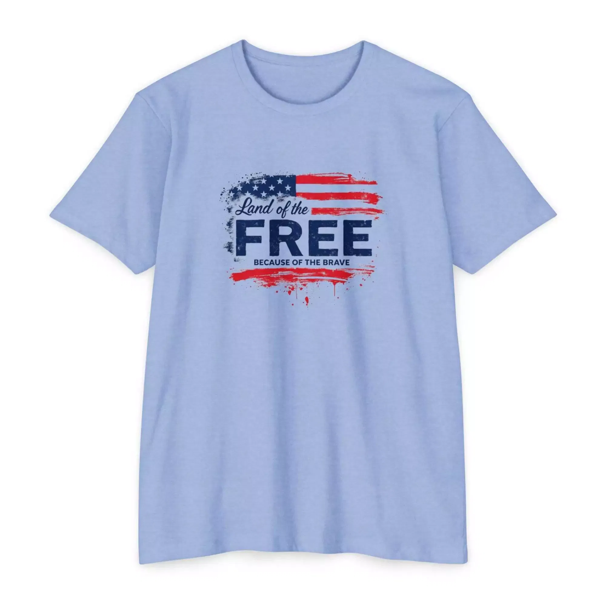 Patriotic Graphic Tee, USA Pride Shirt, Land of the Free T-Shirt, Independence Day Gift, Casual Summer Wear - Image 7