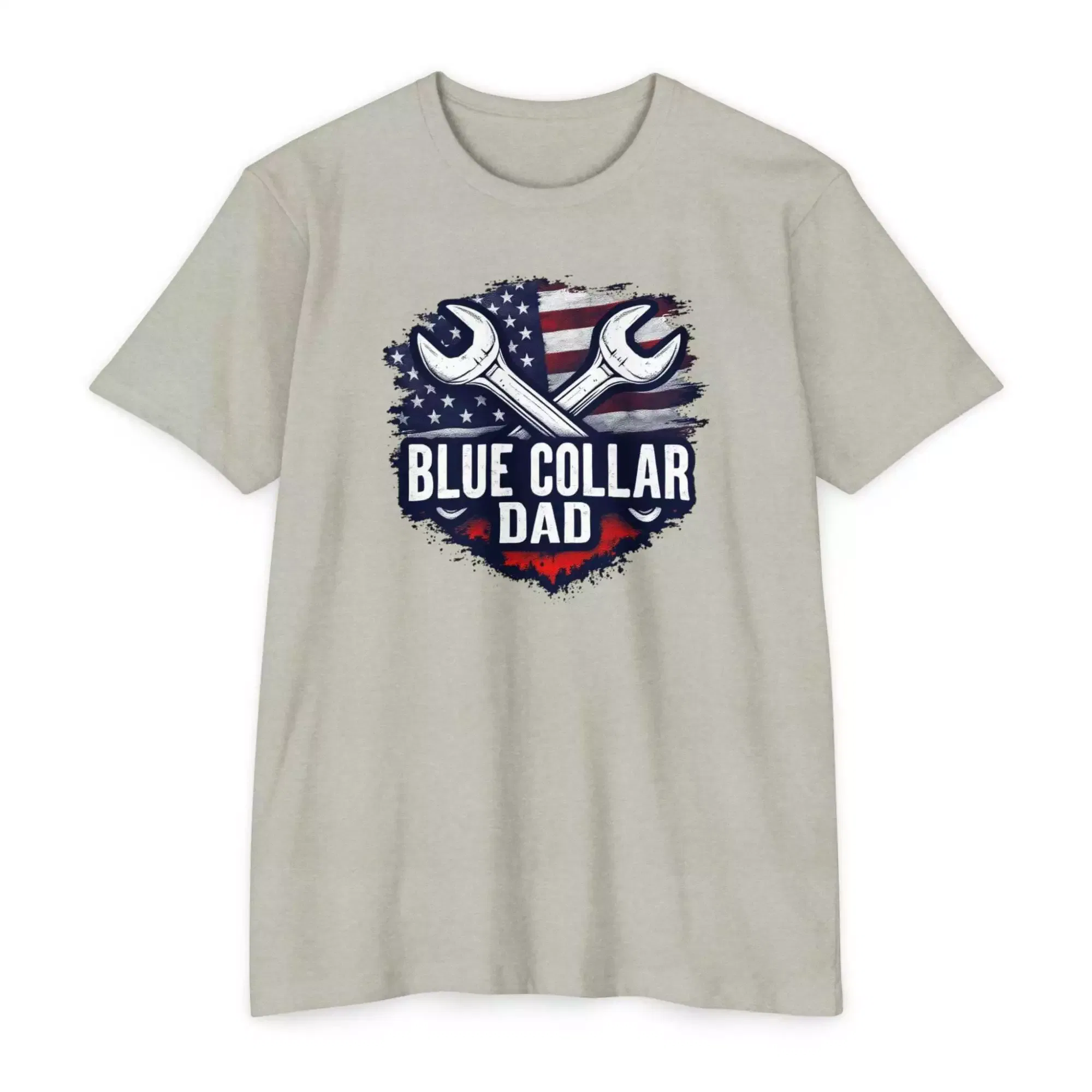 Blue Collar Dad T-Shirt, Unisex Workwear Tee, Father's Day Gift, Patriotic Shirt, Dad Life Apparel - Image 3
