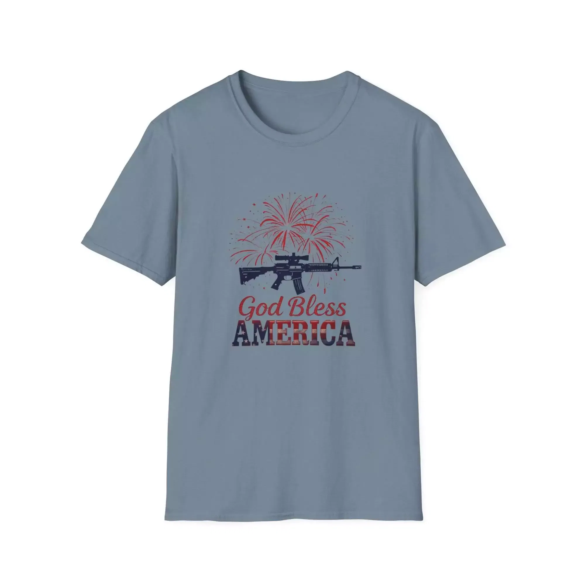 Patriotic T-Shirt - God Bless America - 4th of July Tee - Image 6