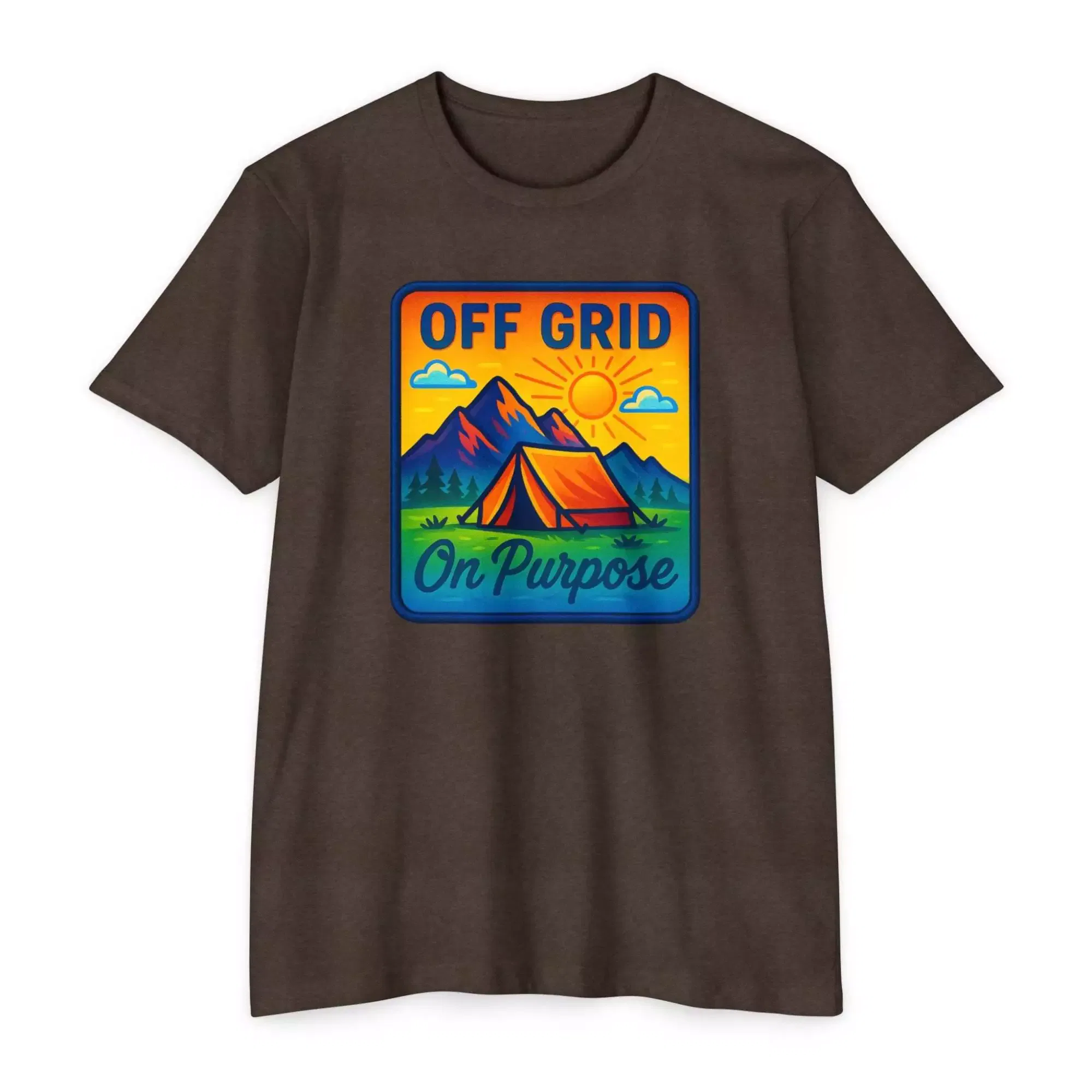 Off Grid Adventure Unisex T-Shirt, Eco-Friendly Tee, Camping Shirt, Outdoor Gift, Summer Casual Wear - Image 7