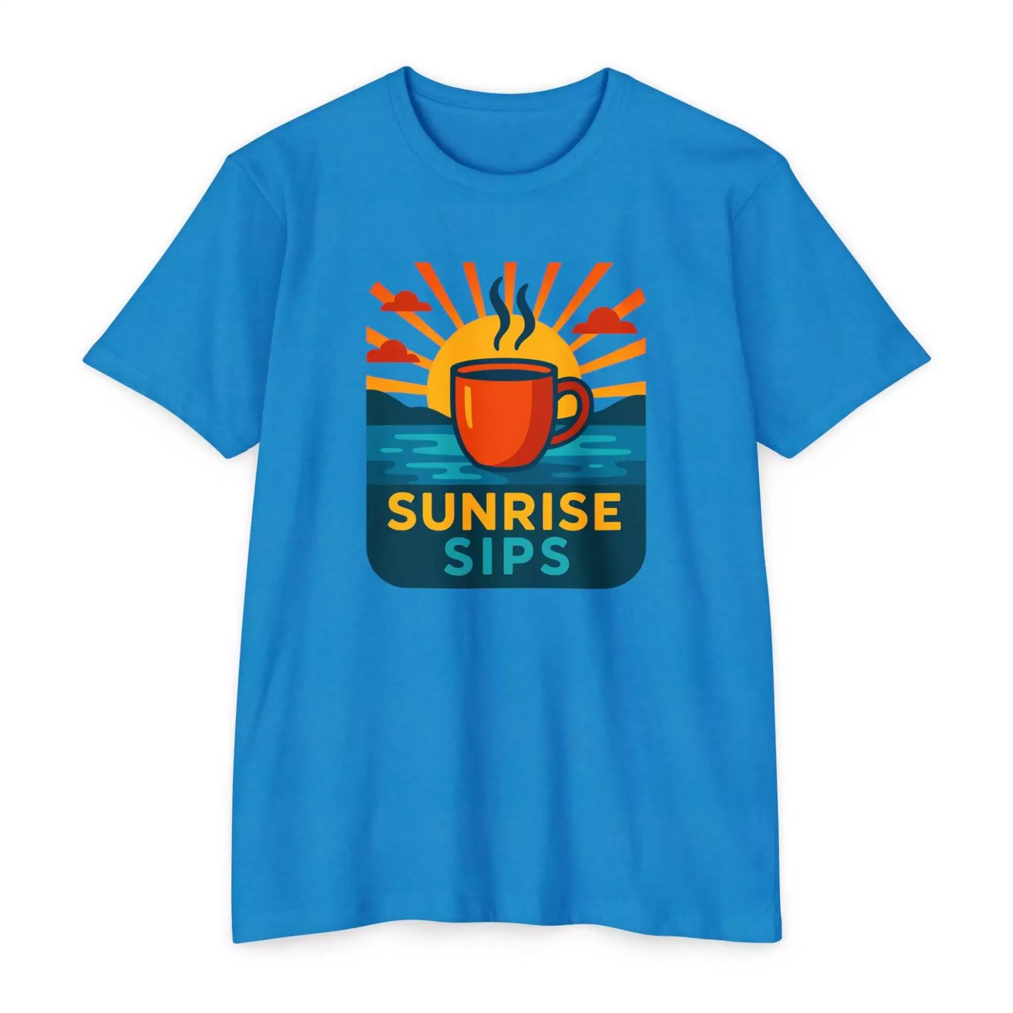Sunrise Sips T-shirt, Perfect for Coffee Lovers, Casual Wear, Gift for Baristas, Summer Vibes, Relaxed Fit Tees - Image 16