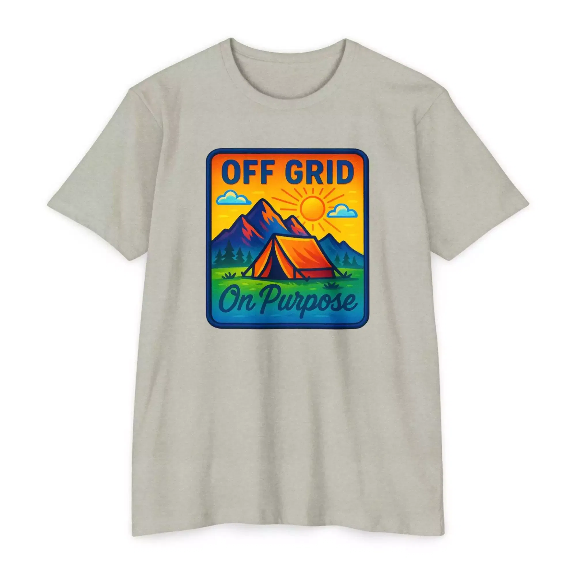 Off Grid Adventure Unisex T-Shirt, Eco-Friendly Tee, Camping Shirt, Outdoor Gift, Summer Casual Wear - Image 10