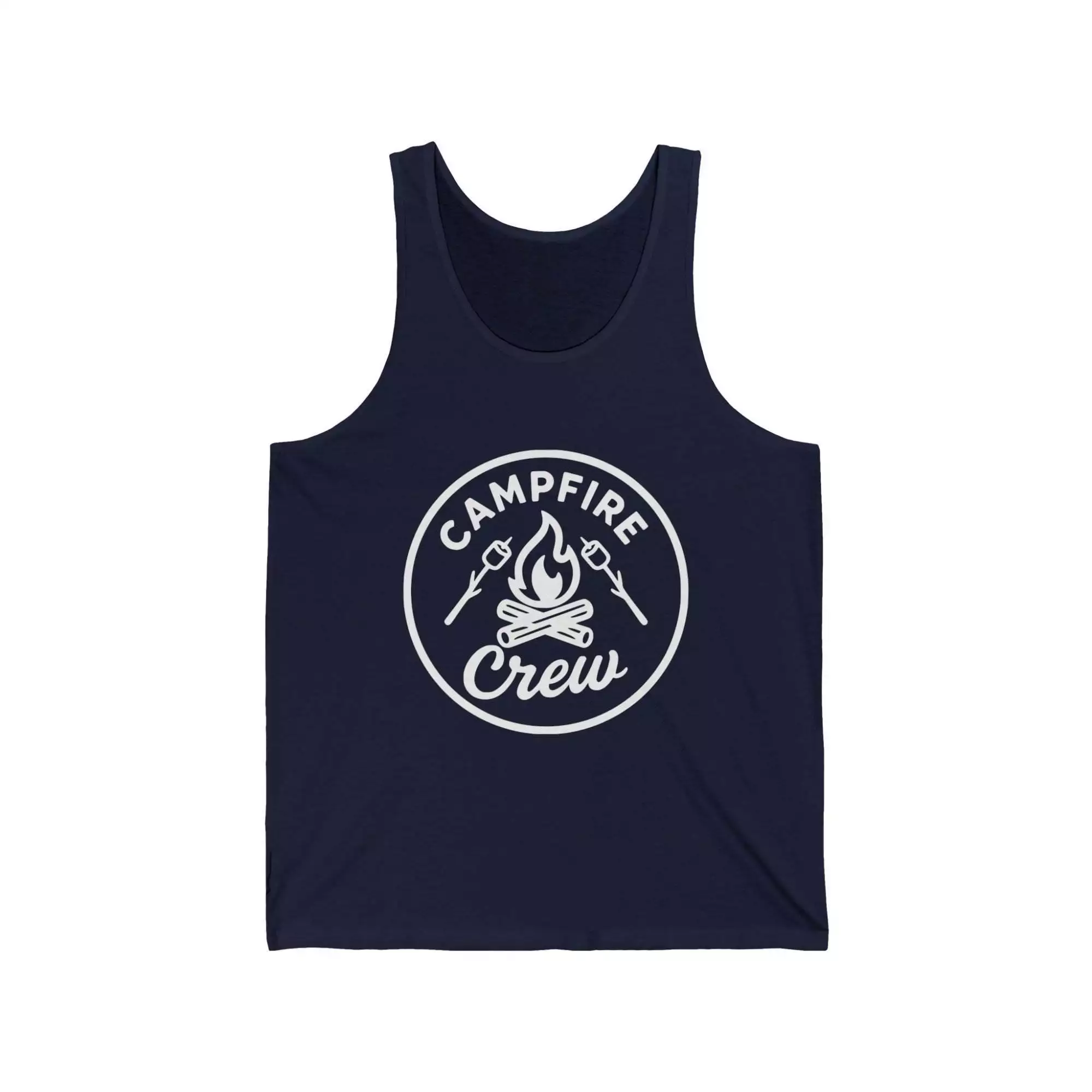 Unisex Campfire Crew Tank, Summer Beachwear, Camping Gear, Outdoor Adventure, Bonfire Party Shirt, Gifts for Campers - Image 6