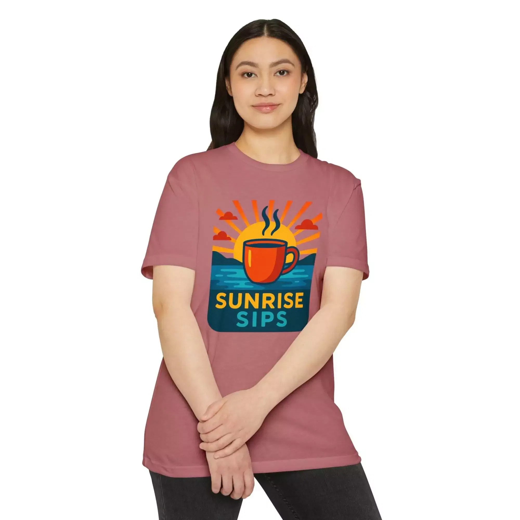 Sunrise Sips T-shirt, Perfect for Coffee Lovers, Casual Wear, Gift for Baristas, Summer Vibes, Relaxed Fit Tees - Image 30