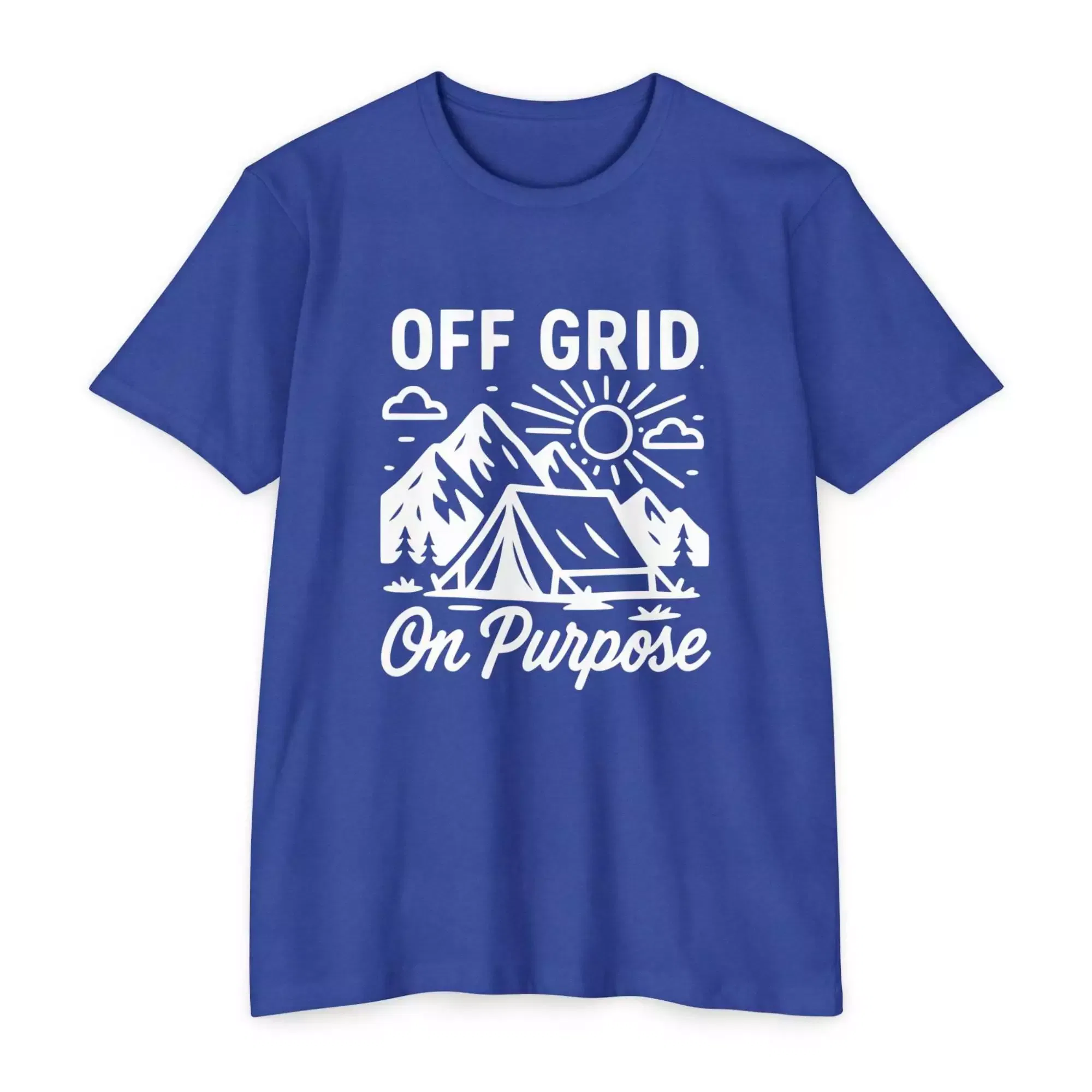 Unisex Outdoor Adventure T-Shirt | Off Grid On Purpose | Hiking, Camping, Travel, Nature Lover, Gift for Outdoorsy Friends - Image 22