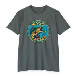 Bass Master Unisex T-Shirt, Fishing Apparel, Summer Outfit, Outdoor Enthusiast Gift, Father’s Day Present, Casual Wear