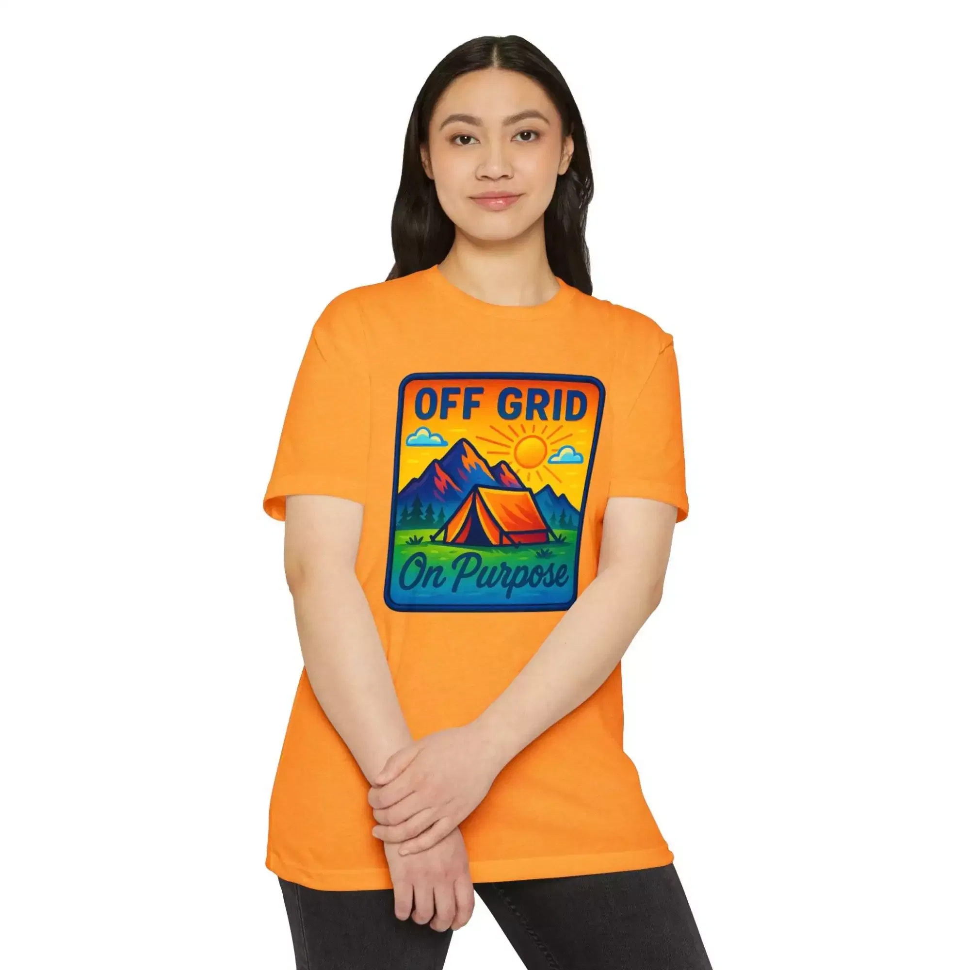 Off Grid Adventure Unisex T-Shirt, Eco-Friendly Tee, Camping Shirt, Outdoor Gift, Summer Casual Wear - Image 6