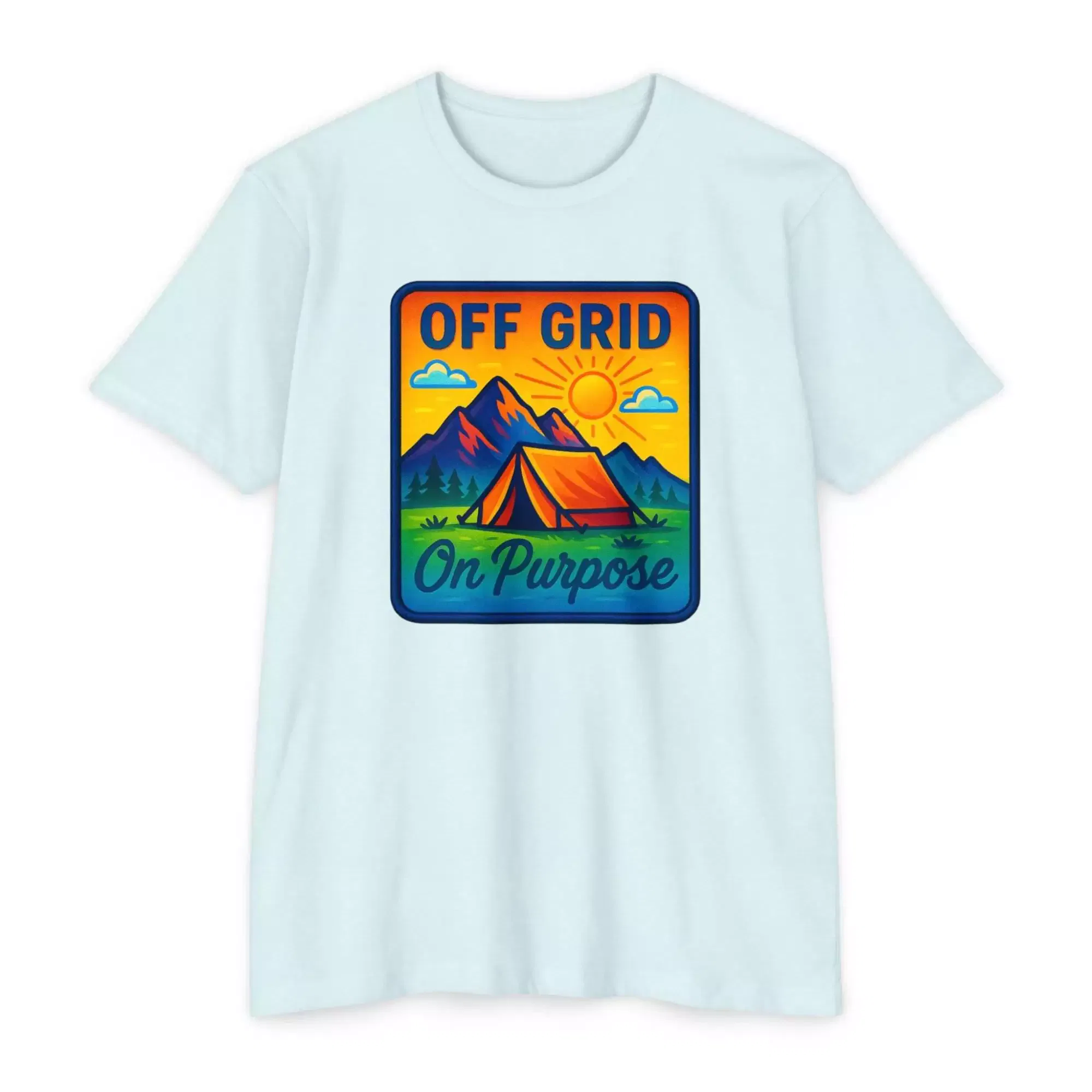 Off Grid Adventure Unisex T-Shirt, Eco-Friendly Tee, Camping Shirt, Outdoor Gift, Summer Casual Wear - Image 13