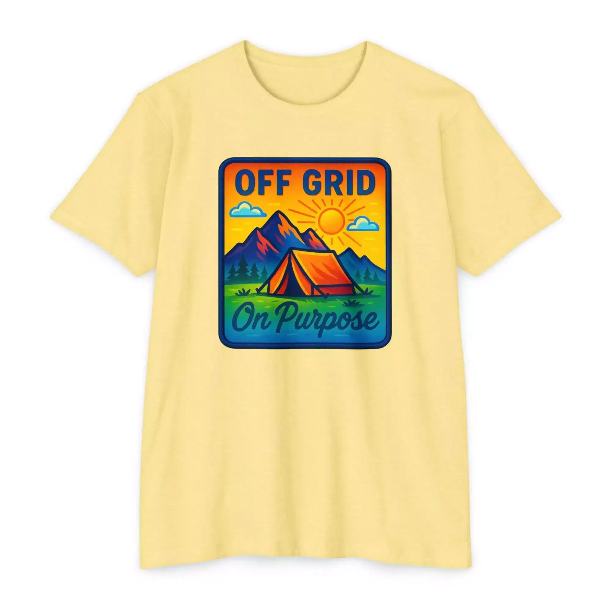 Off Grid Adventure Unisex T-Shirt, Eco-Friendly Tee, Camping Shirt, Outdoor Gift, Summer Casual Wear