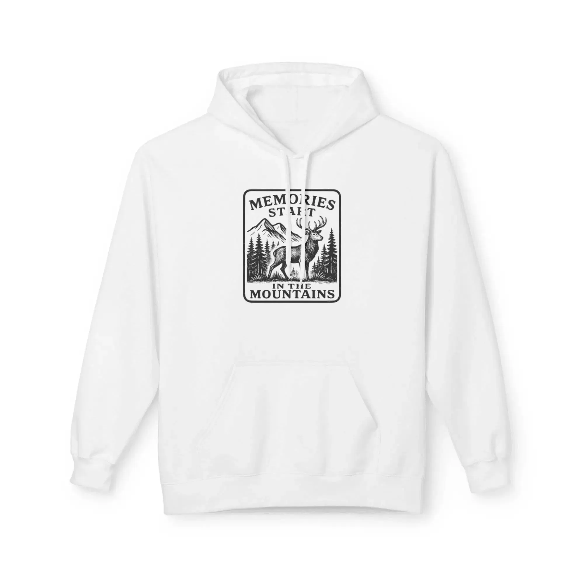 Memories Made in the Mountains Hoodie, Cozy Unisex Fleece Sweatshirt, Outdoor Adventure Apparel, Gift for Nature Lovers, Camping Gear - Image 4