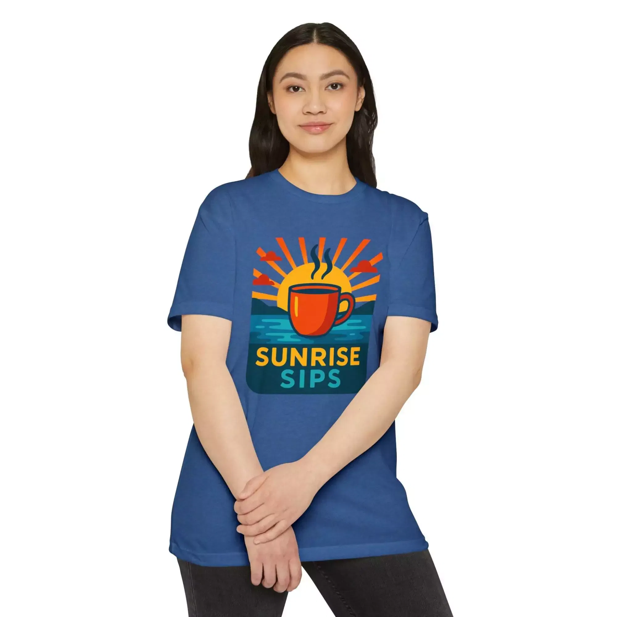 Sunrise Sips T-shirt, Perfect for Coffee Lovers, Casual Wear, Gift for Baristas, Summer Vibes, Relaxed Fit Tees - Image 21
