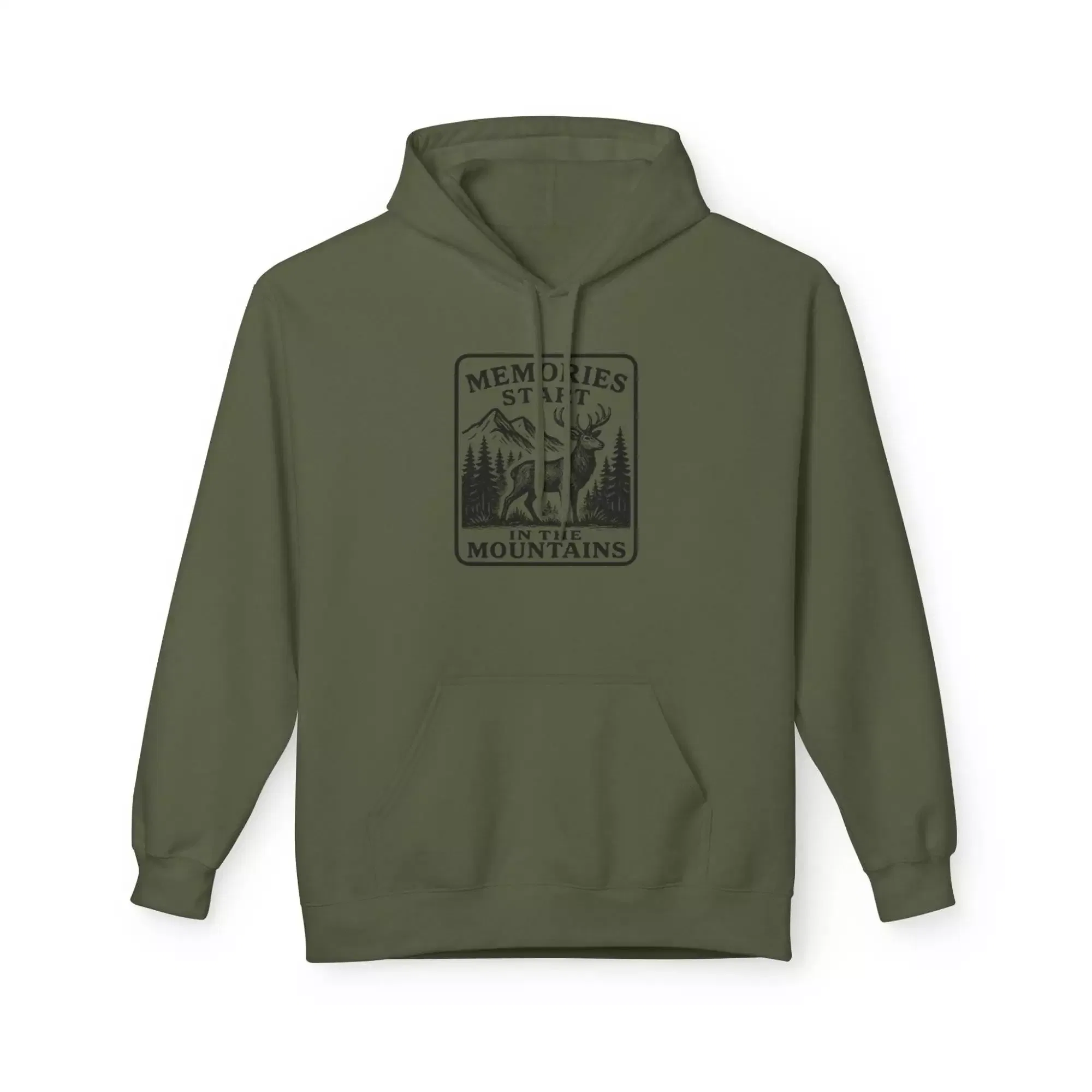 Memories Made in the Mountains Hoodie, Cozy Unisex Fleece Sweatshirt, Outdoor Adventure Apparel, Gift for Nature Lovers, Camping Gear - Image 2