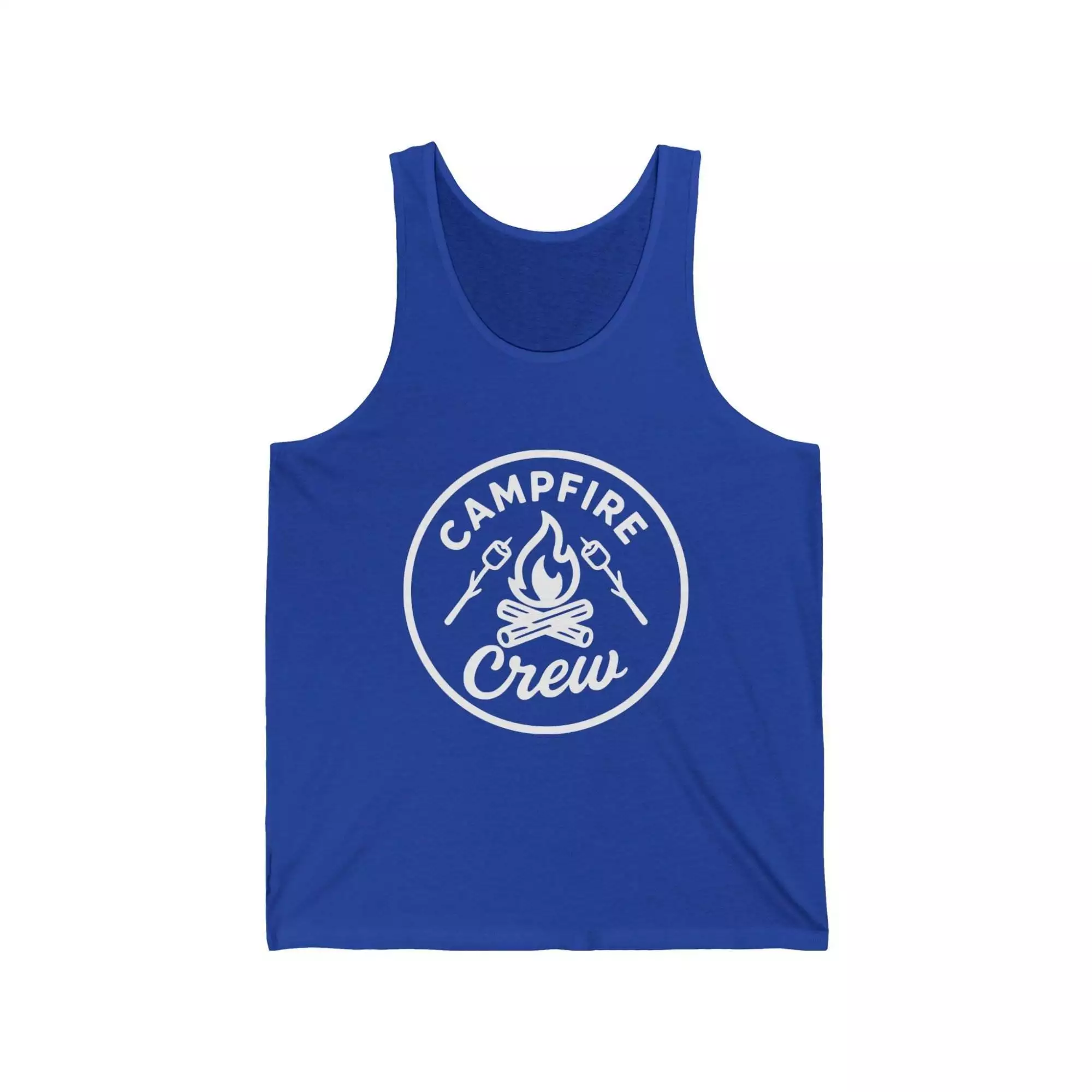 Unisex Campfire Crew Tank, Summer Beachwear, Camping Gear, Outdoor Adventure, Bonfire Party Shirt, Gifts for Campers - Image 5