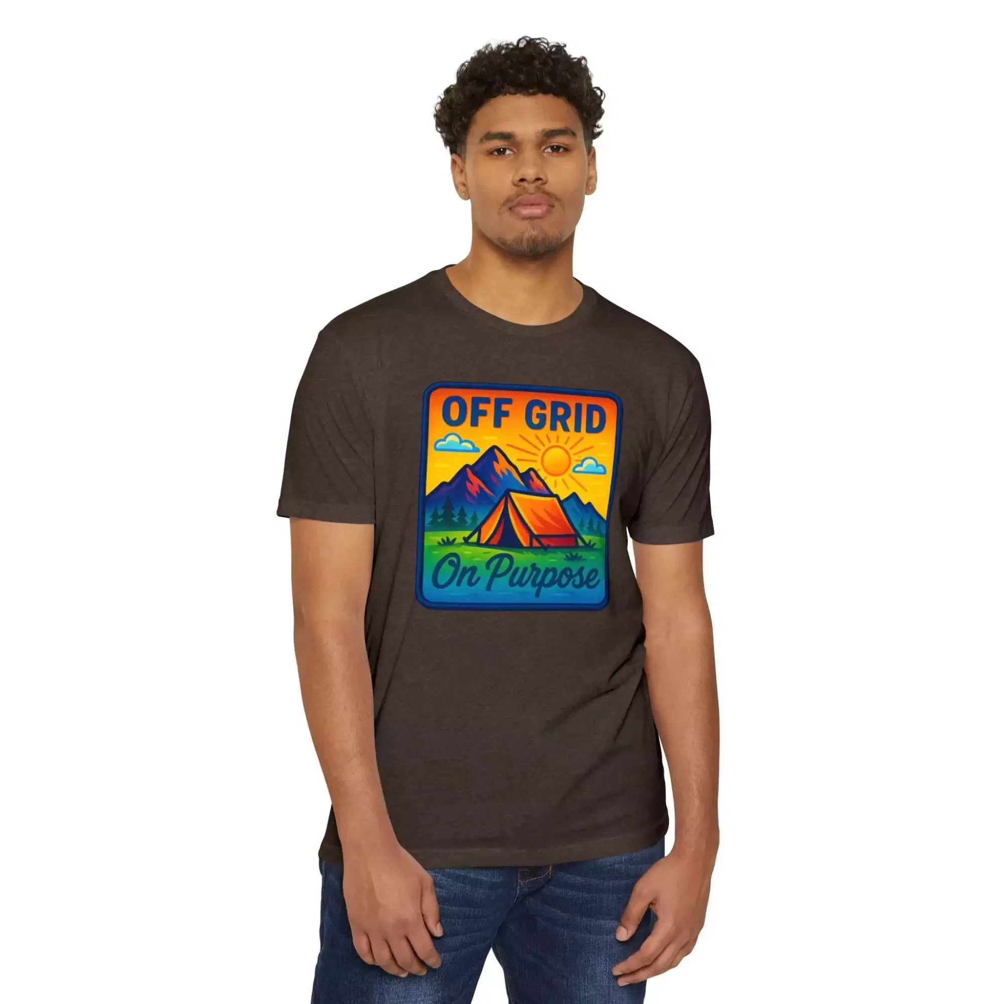 Off Grid Adventure Unisex T-Shirt, Eco-Friendly Tee, Camping Shirt, Outdoor Gift, Summer Casual Wear - Image 8